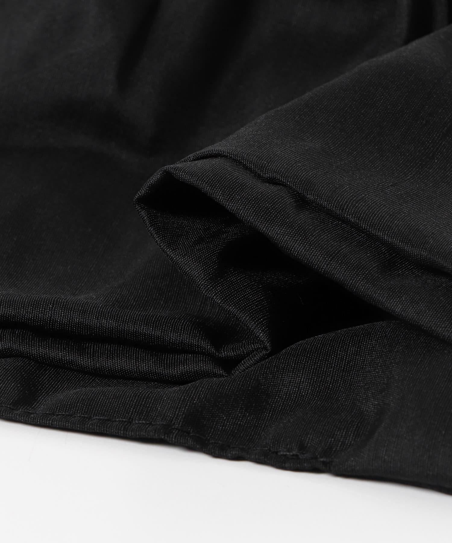 heyep　Silk Square Large Scrunchie BLACK -
