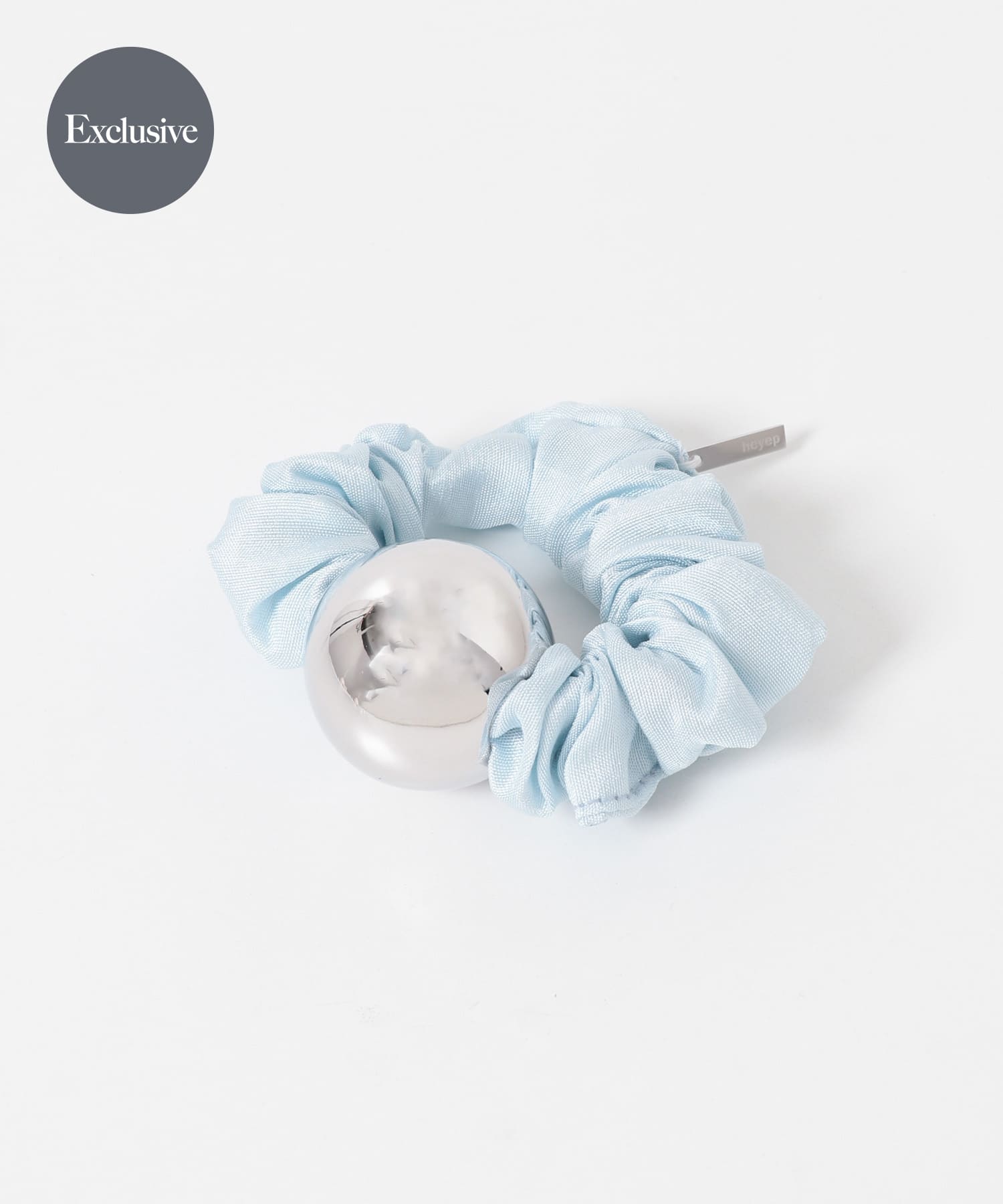 heyep　M Metal Ball Silk Scrunchie