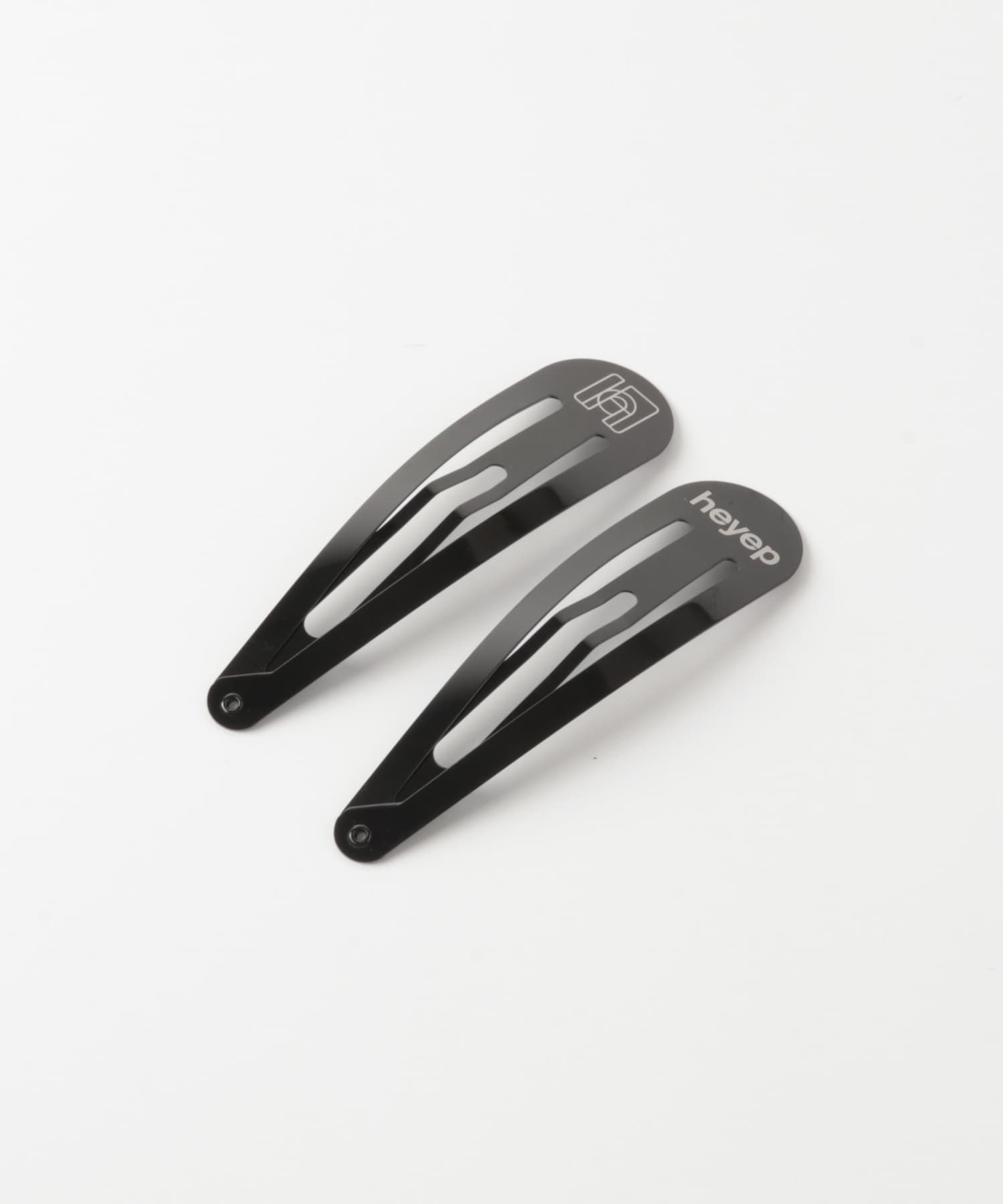heyep　Logo Emblem Hair Clip 2P Set