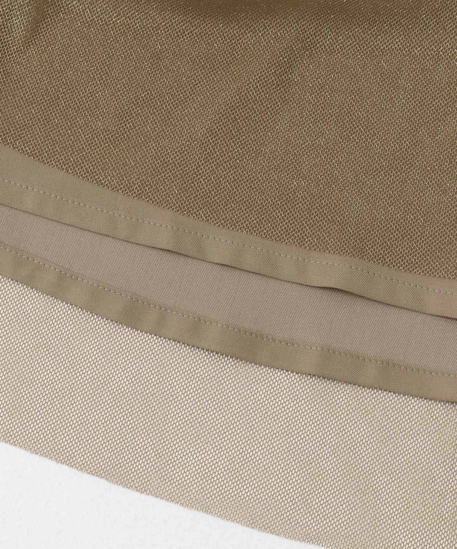 kaene　ラメチュールメローワンピース browngold 38