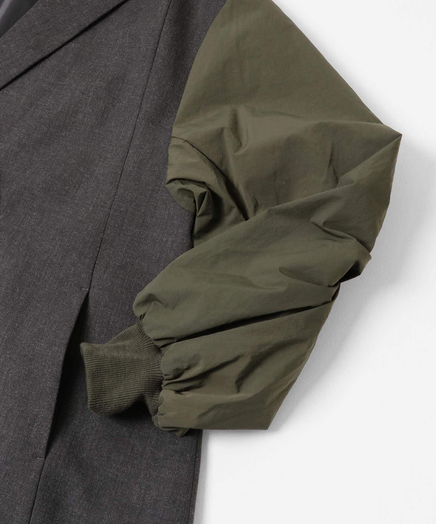 『別注』CHIGNON×ROSSO　袖ドッキングフォルムジャケット CHARCOAL FREE