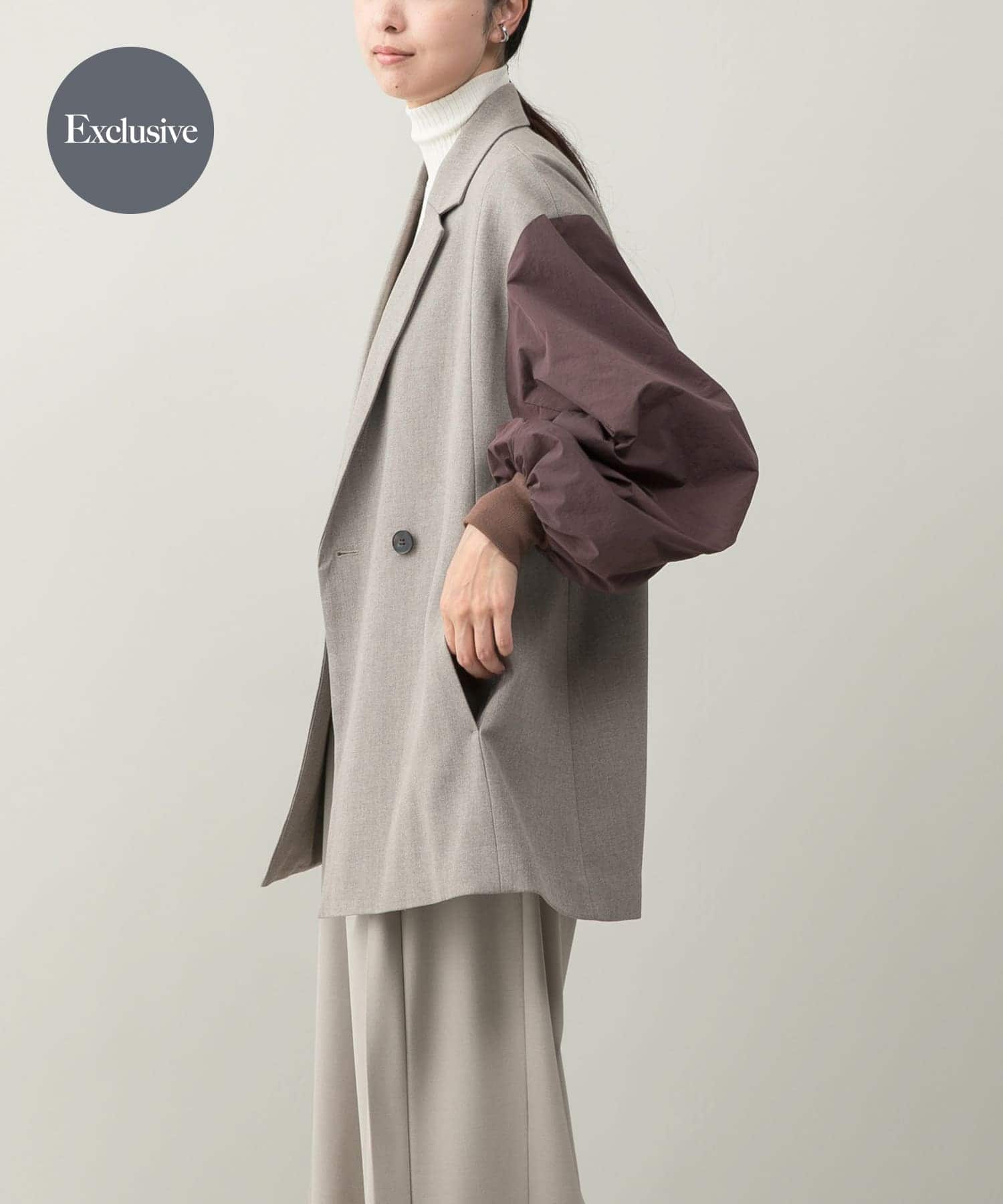 『別注』CHIGNON×ROSSO　袖ドッキングフォルムジャケット