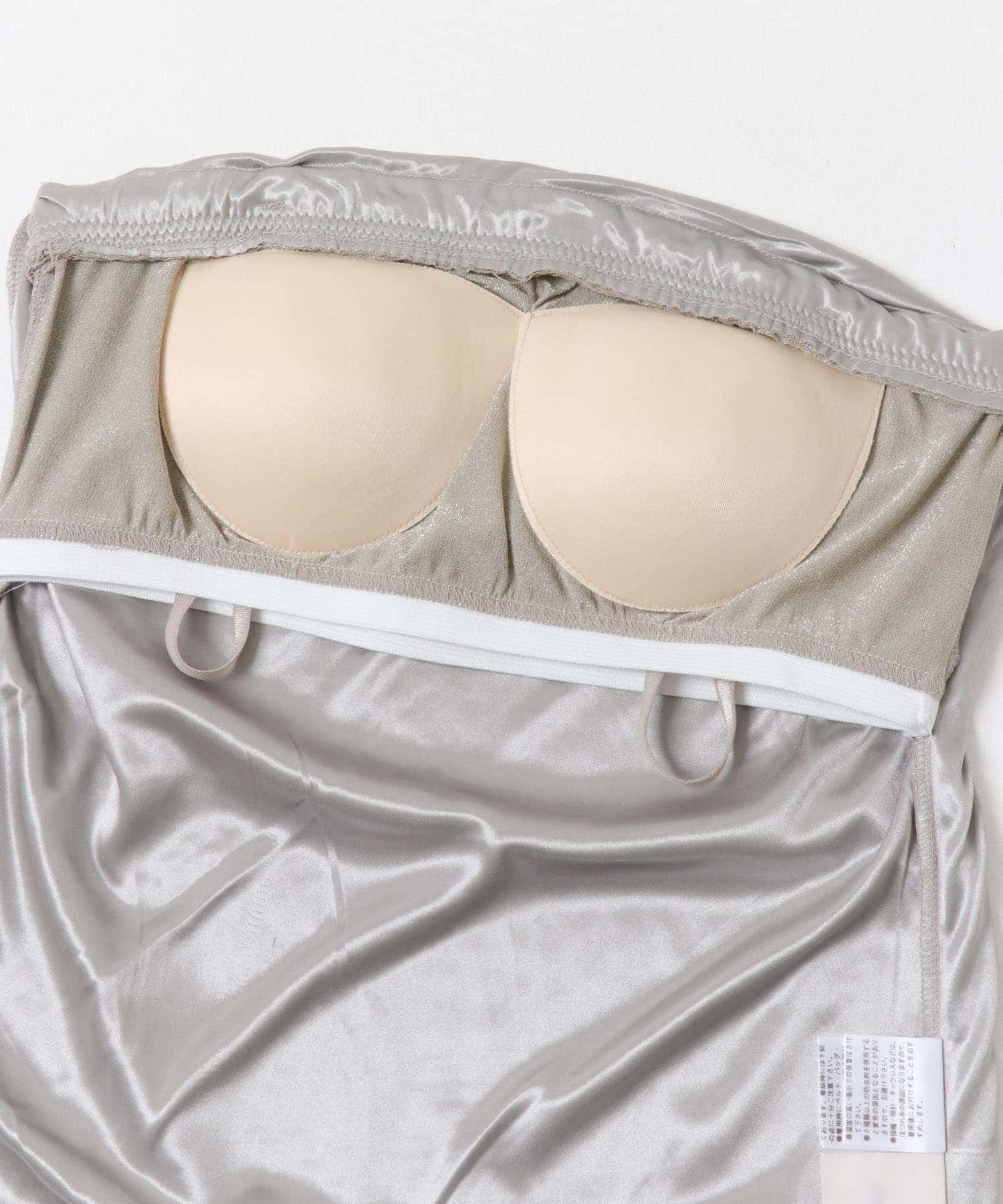 kaene　ラメベアトップキャミソール greige FREE