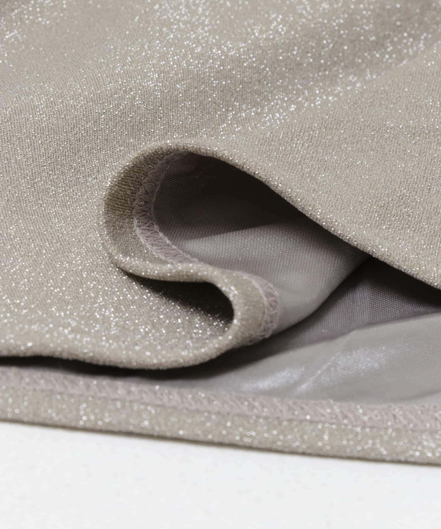 kaene　ラメベアトップキャミソール greige FREE