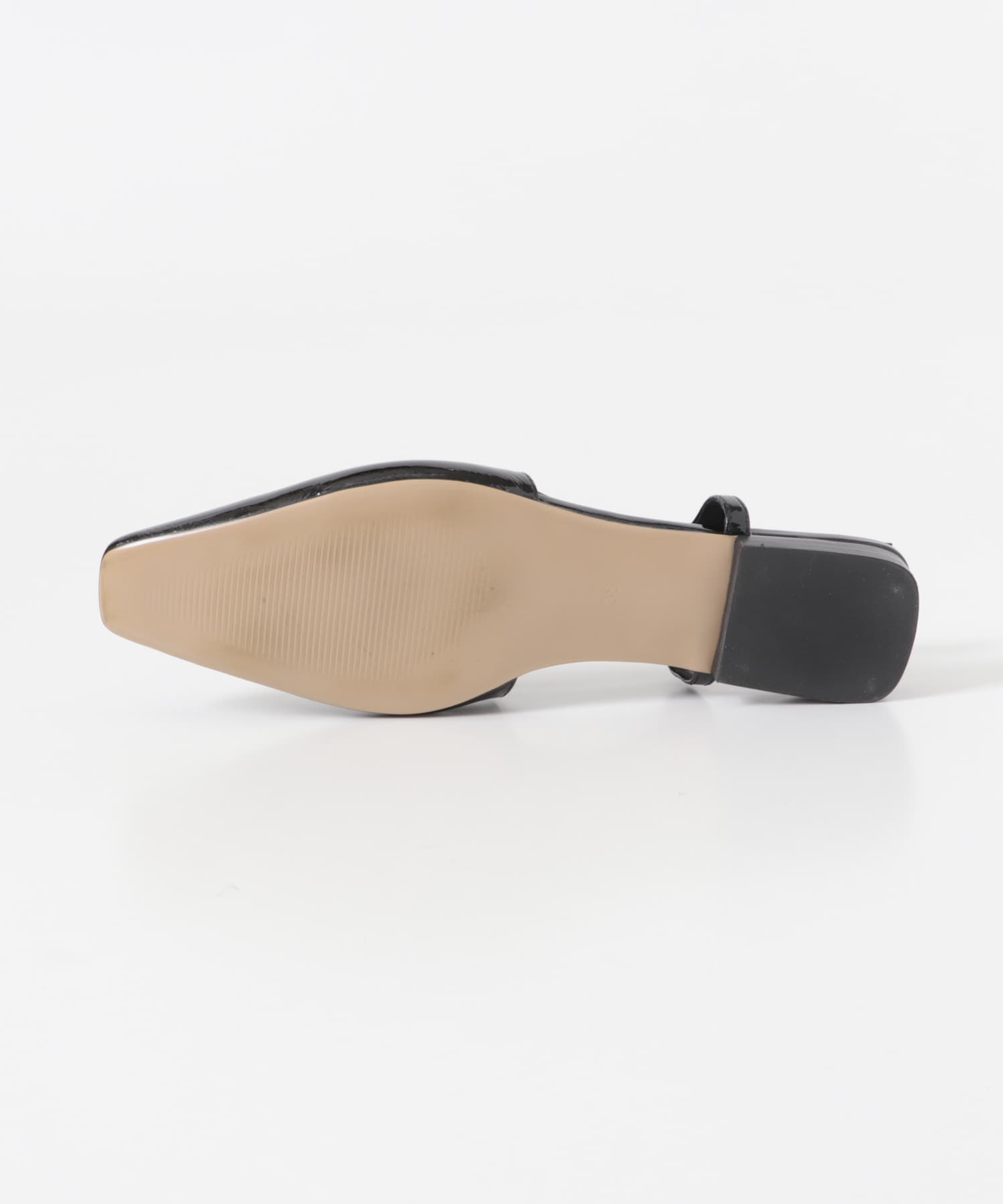 Mollini　エナメルフラットシューズ BLACK 36