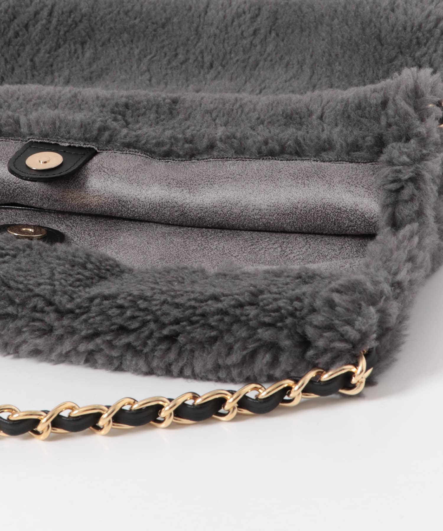 VIOLA d'ORO ネイビー ファーショルダーバッグ VIOLA d'ORO エコファーショルダーS(- dgray): バッグ｜URBAN RESEARCH