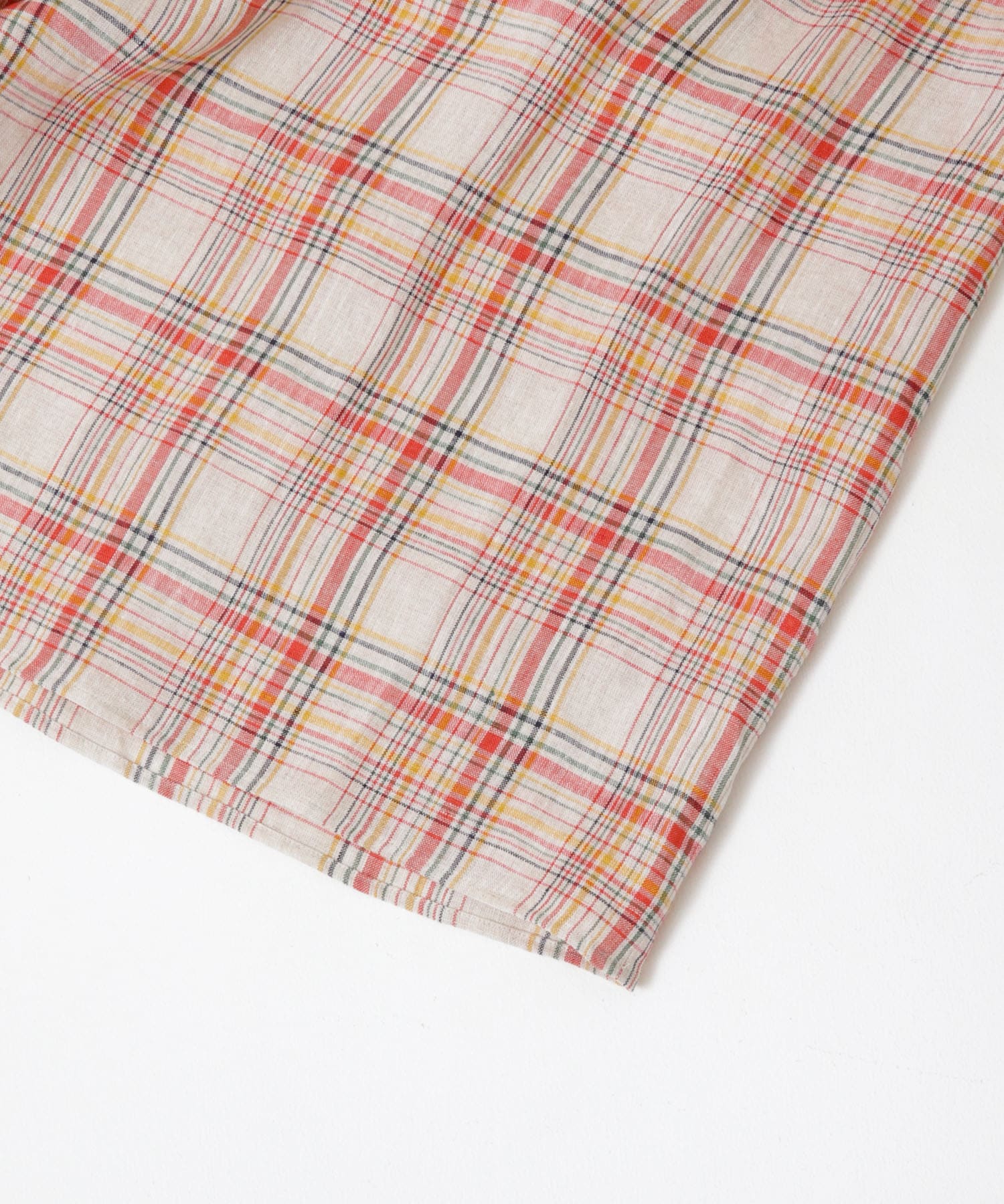 POSTELEGANT　LINEN CHECKSKIRT BEGORG S