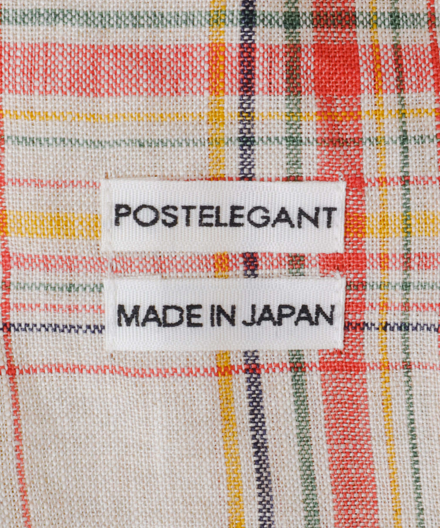 POSTELEGANT　LINEN CHECKSKIRT BEGORG S