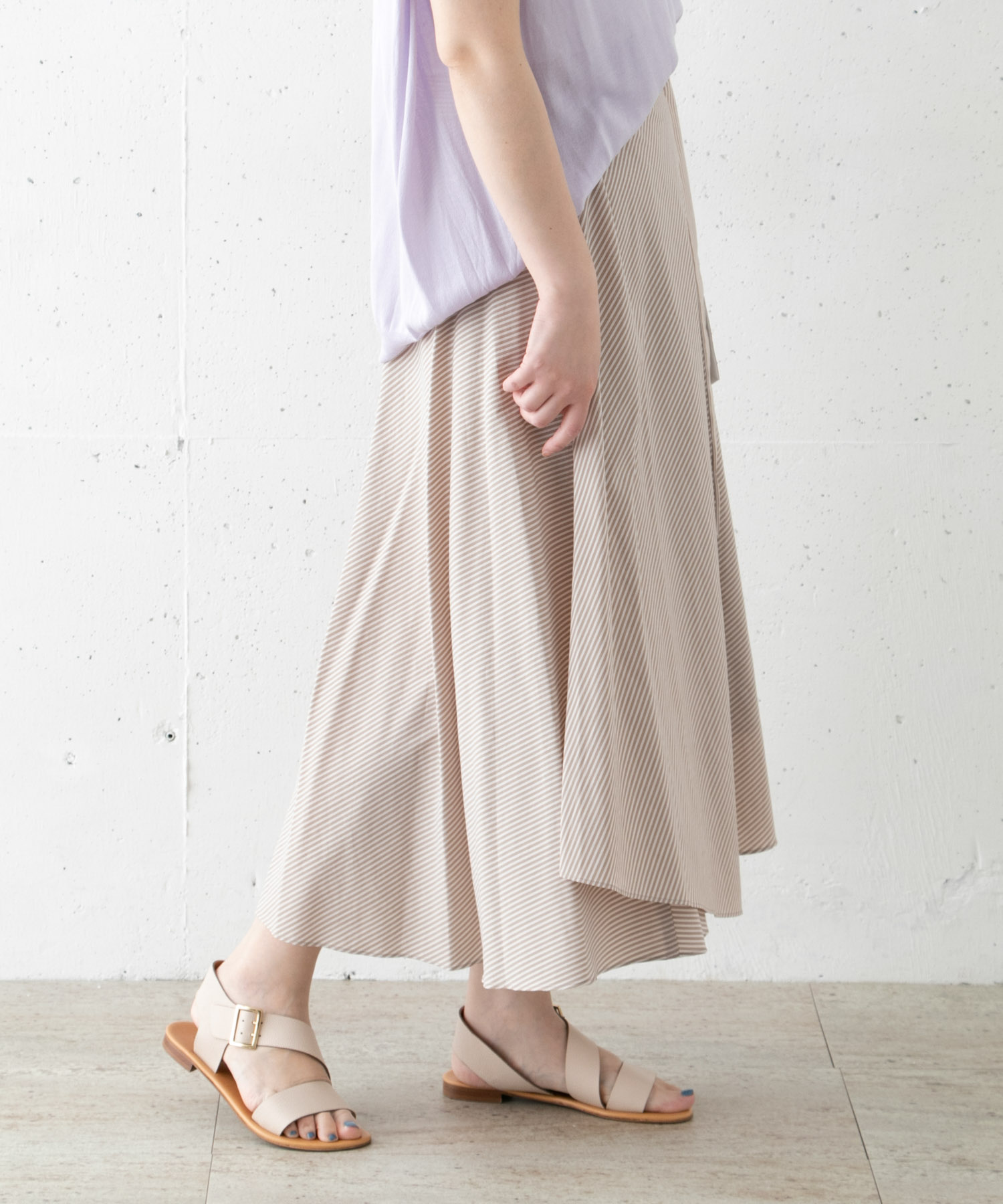 BEIGE,　LIBOI SKIRT 34 CAMEL 2
