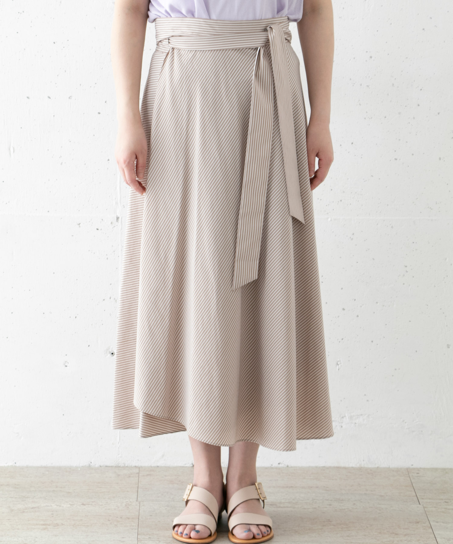 BEIGE,　LIBOI SKIRT 34 CAMEL 2