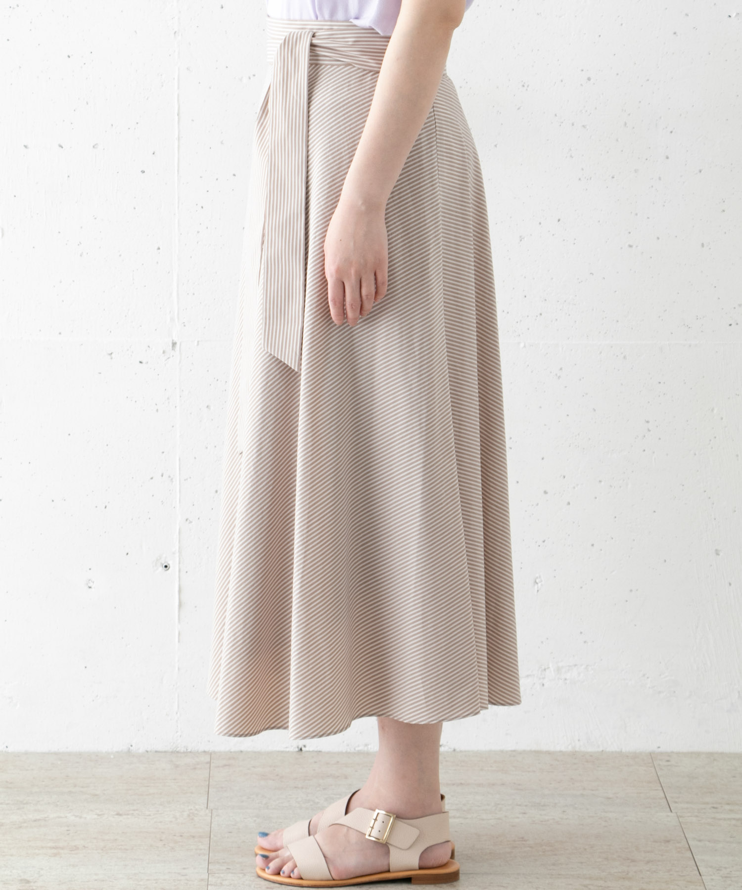 BEIGE,　LIBOI SKIRT 34 CAMEL 2