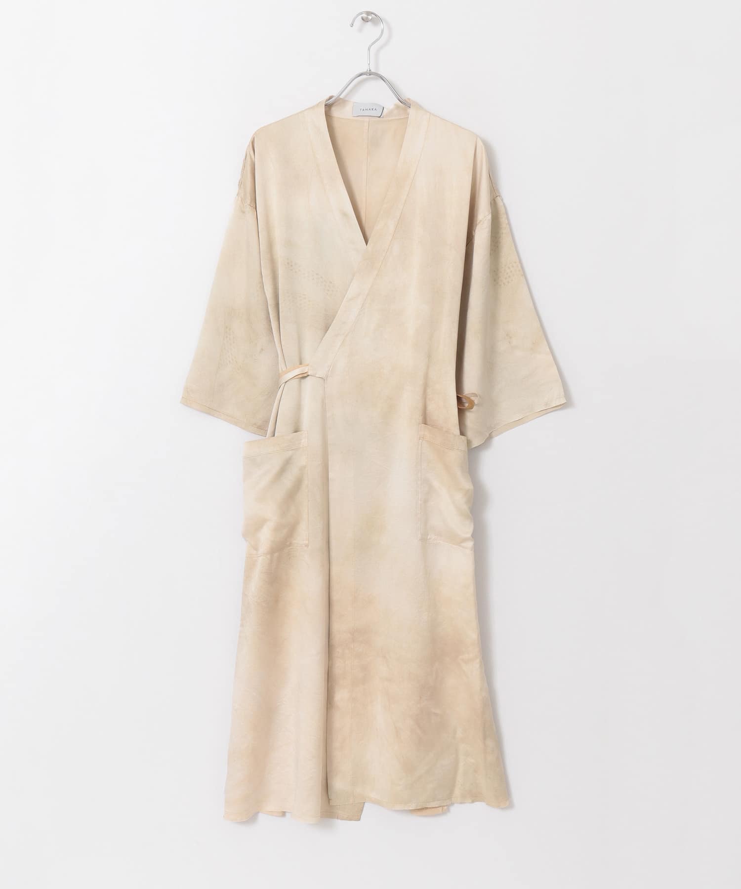TANAKA　SILK KIMONO ROBE WHITE SAND S