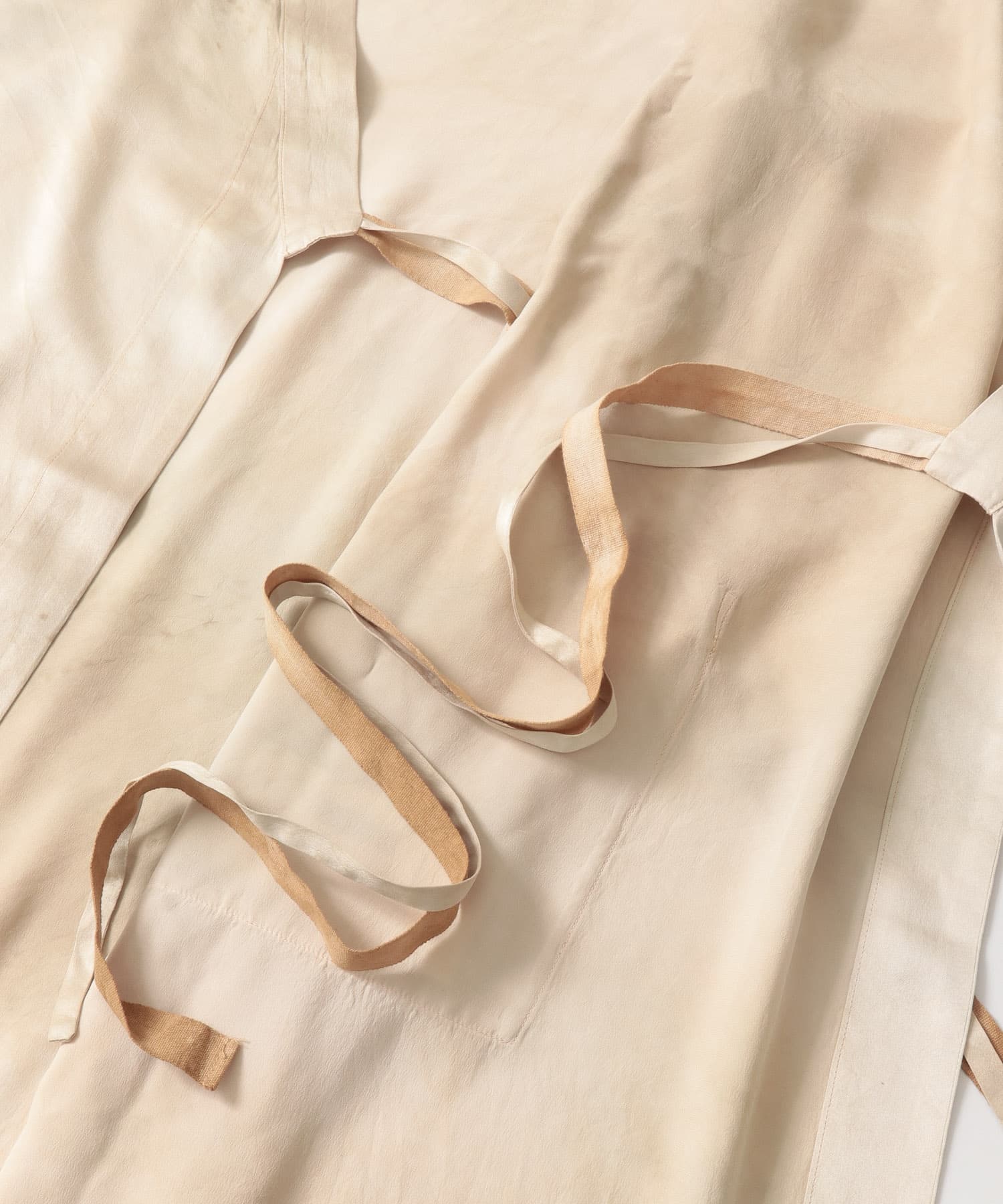 TANAKA　SILK KIMONO ROBE WHITE SAND S