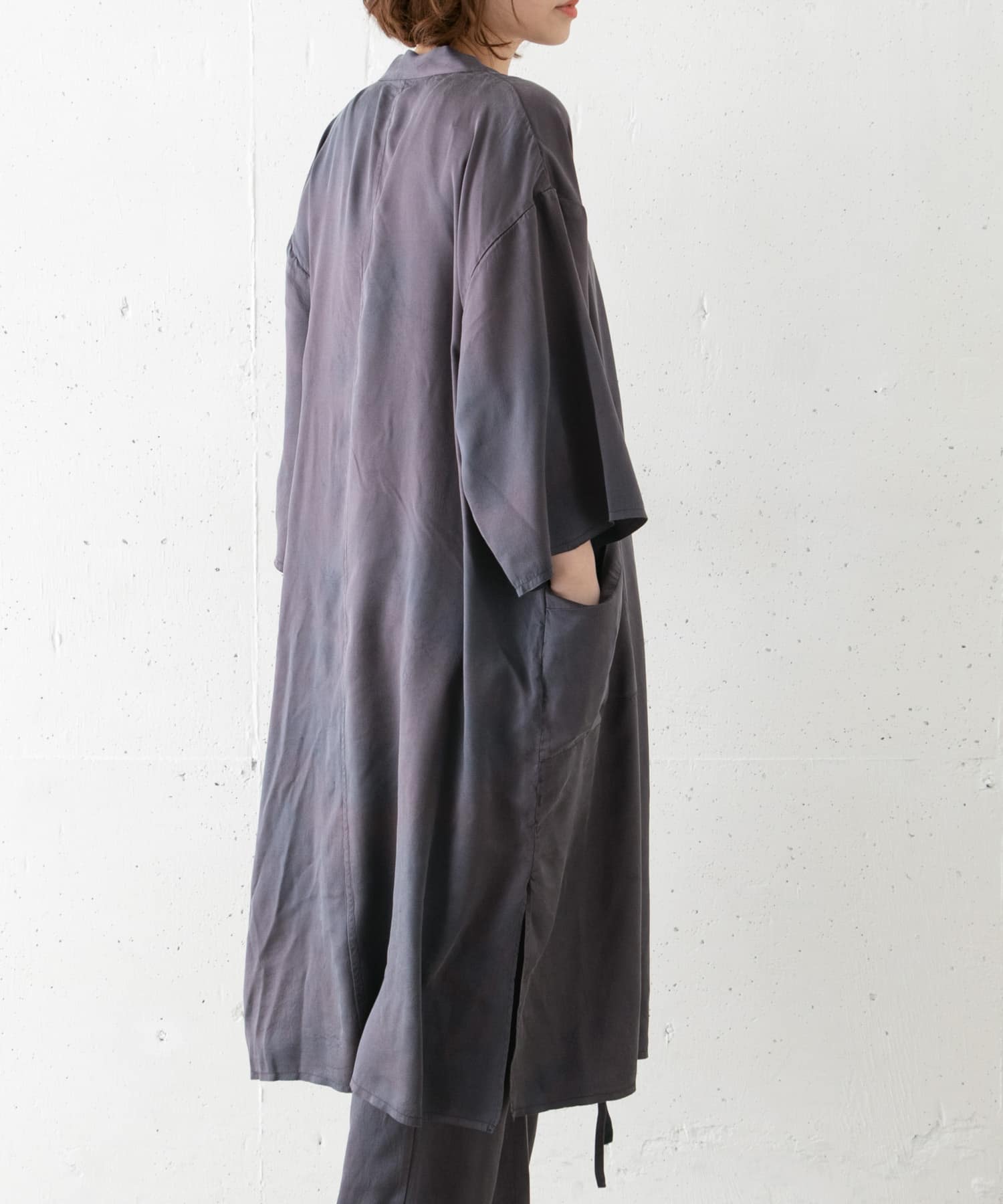 TANAKA　SILK KIMONO ROBE MIDNIGHT S