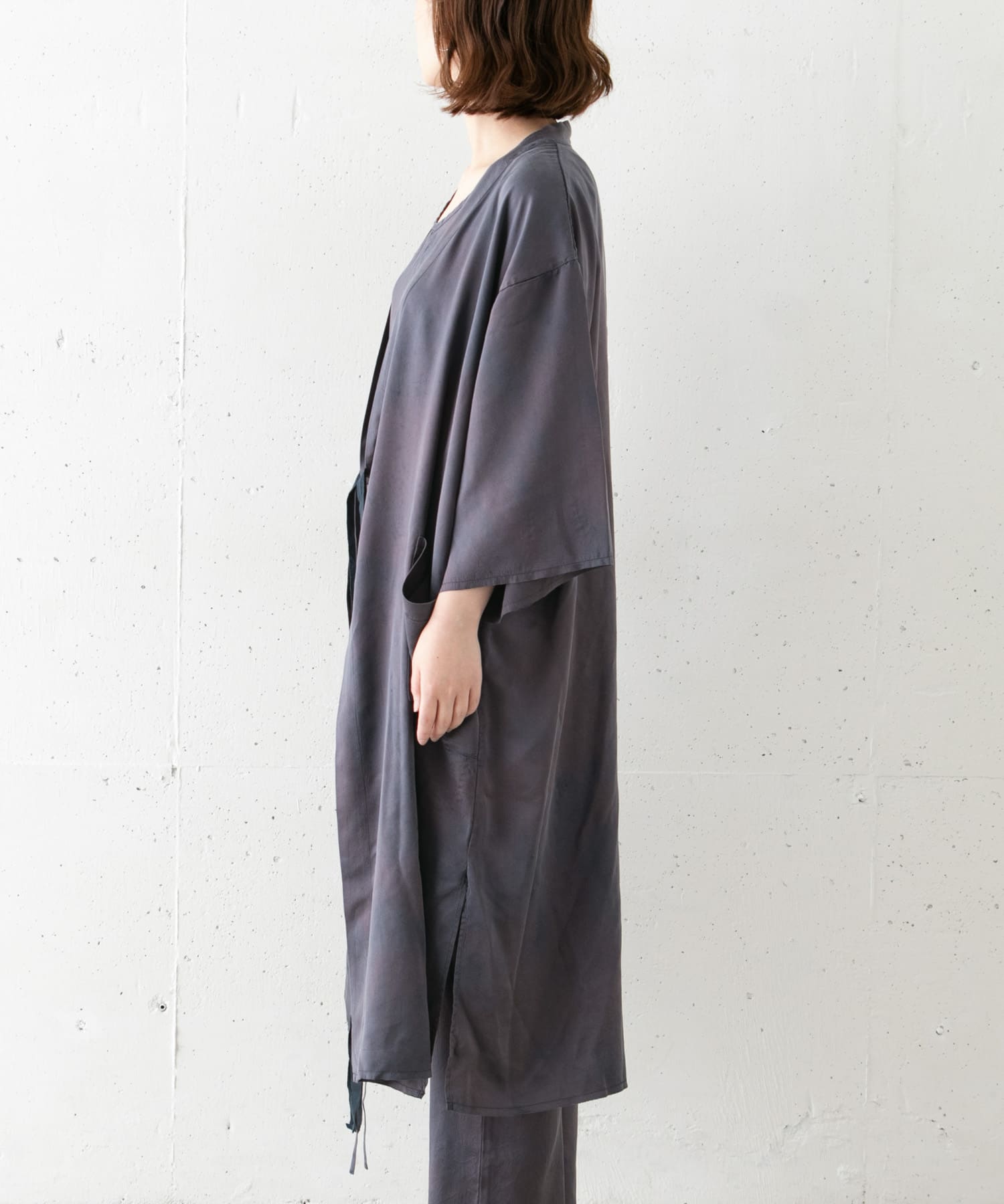 TANAKA　SILK KIMONO ROBE MIDNIGHT S