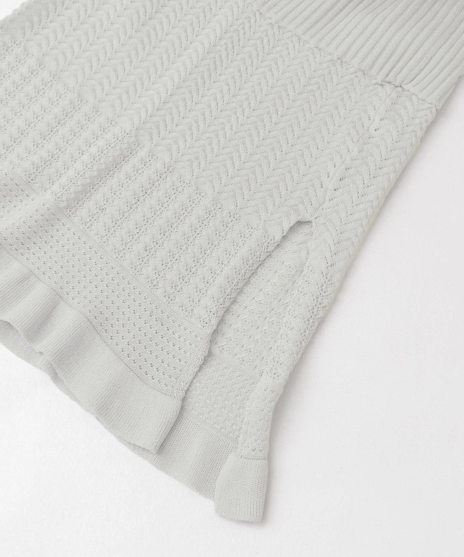 TRICOTE　PATTERN SKIRT LGRAY FREE