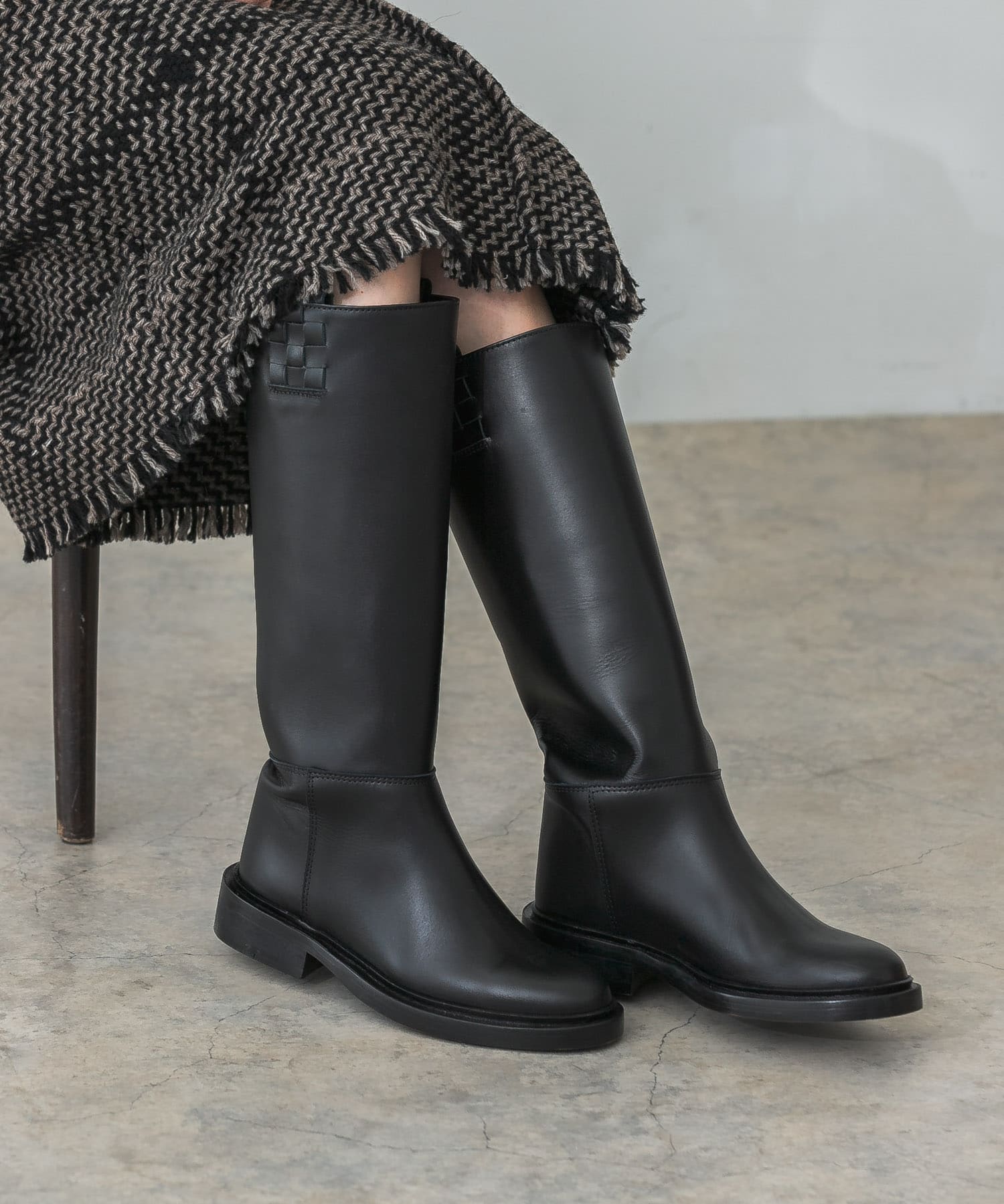 HEREU　Anella ロングブーツ BLACK 36