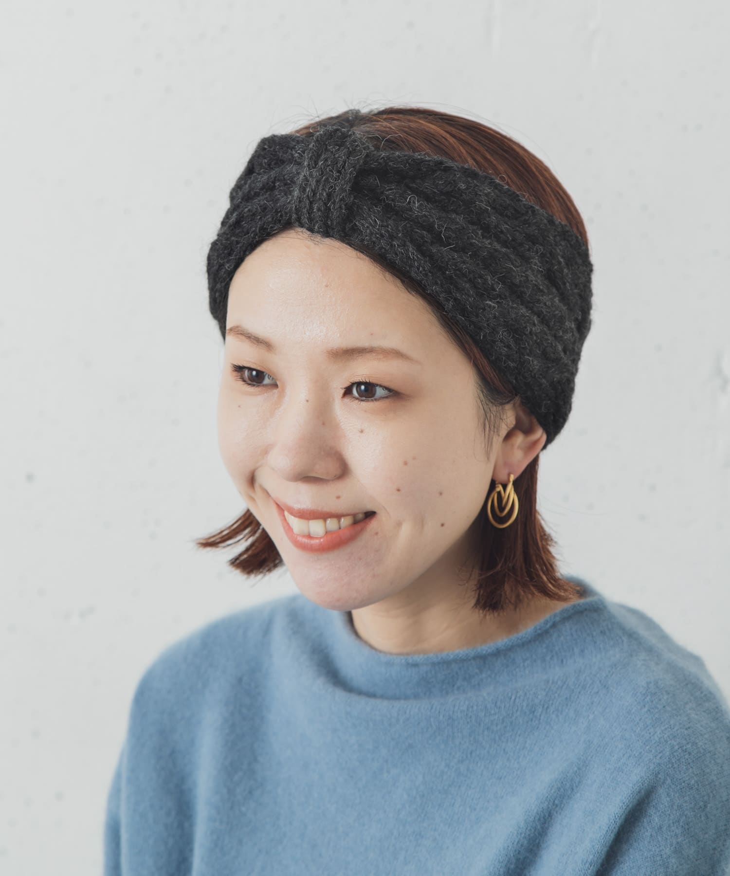 HIGHLAND 2000　アルパカヘッドバンド CHARCOAL one