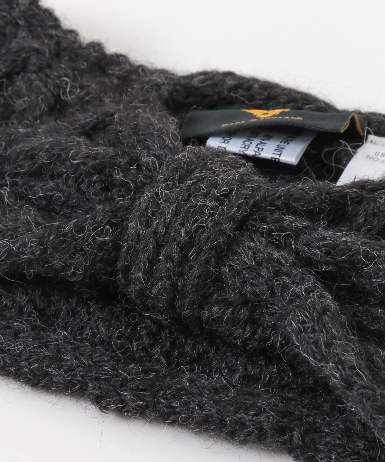 HIGHLAND 2000　アルパカヘッドバンド CHARCOAL one