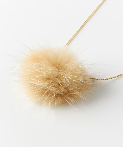 dix　FUR NECKLACE∴ ベージュ one