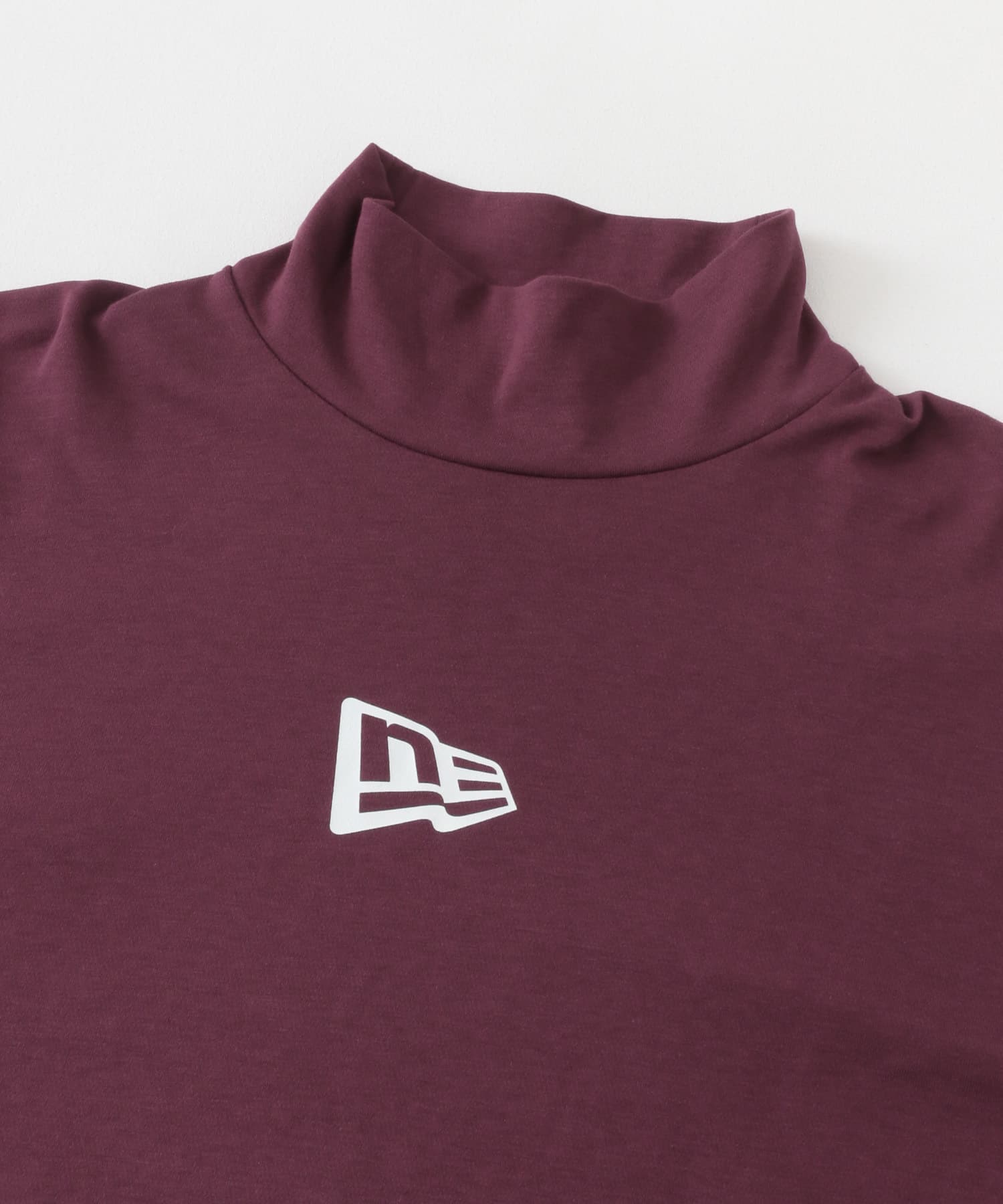 New Era GOLF　ハイカラーロングスリーブパフォーマンスTシャツ バーガンディ M