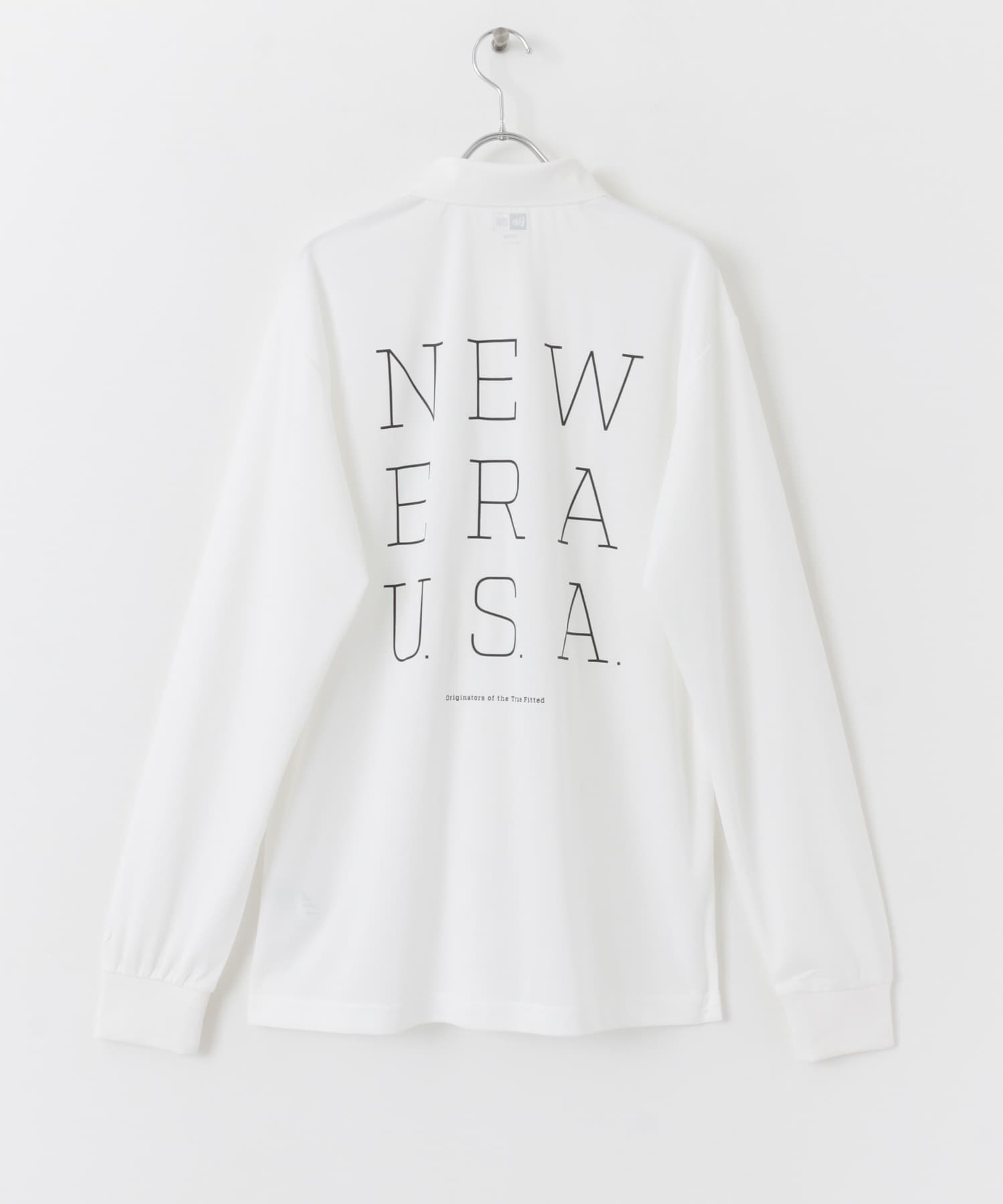 『速乾』『抗菌』『UVカット』New Era GOLF　カノコポロシャツ オフホワイト M