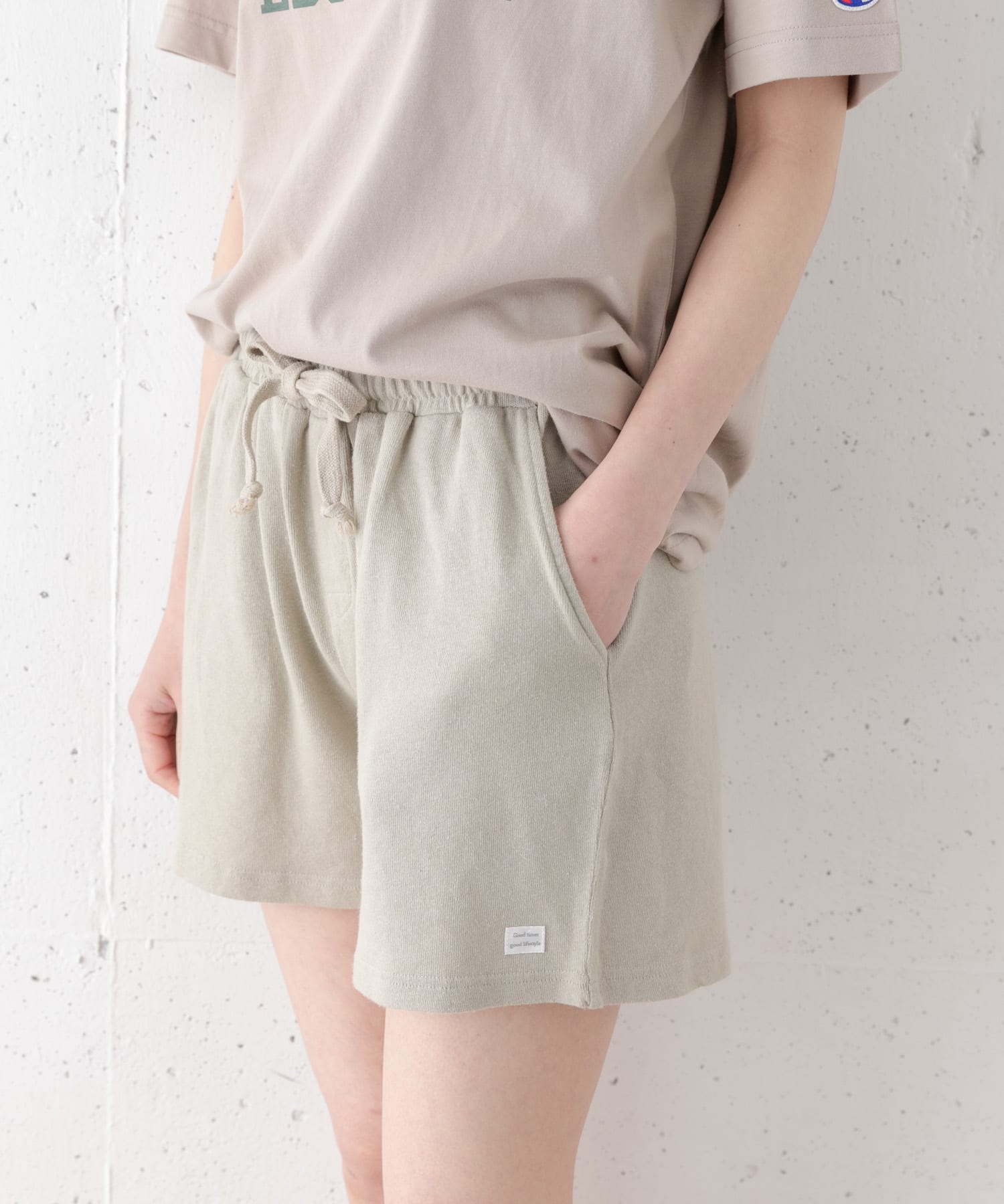 Leona SURF　ヘンプコットンショートパンツ ピスタチオ FREE