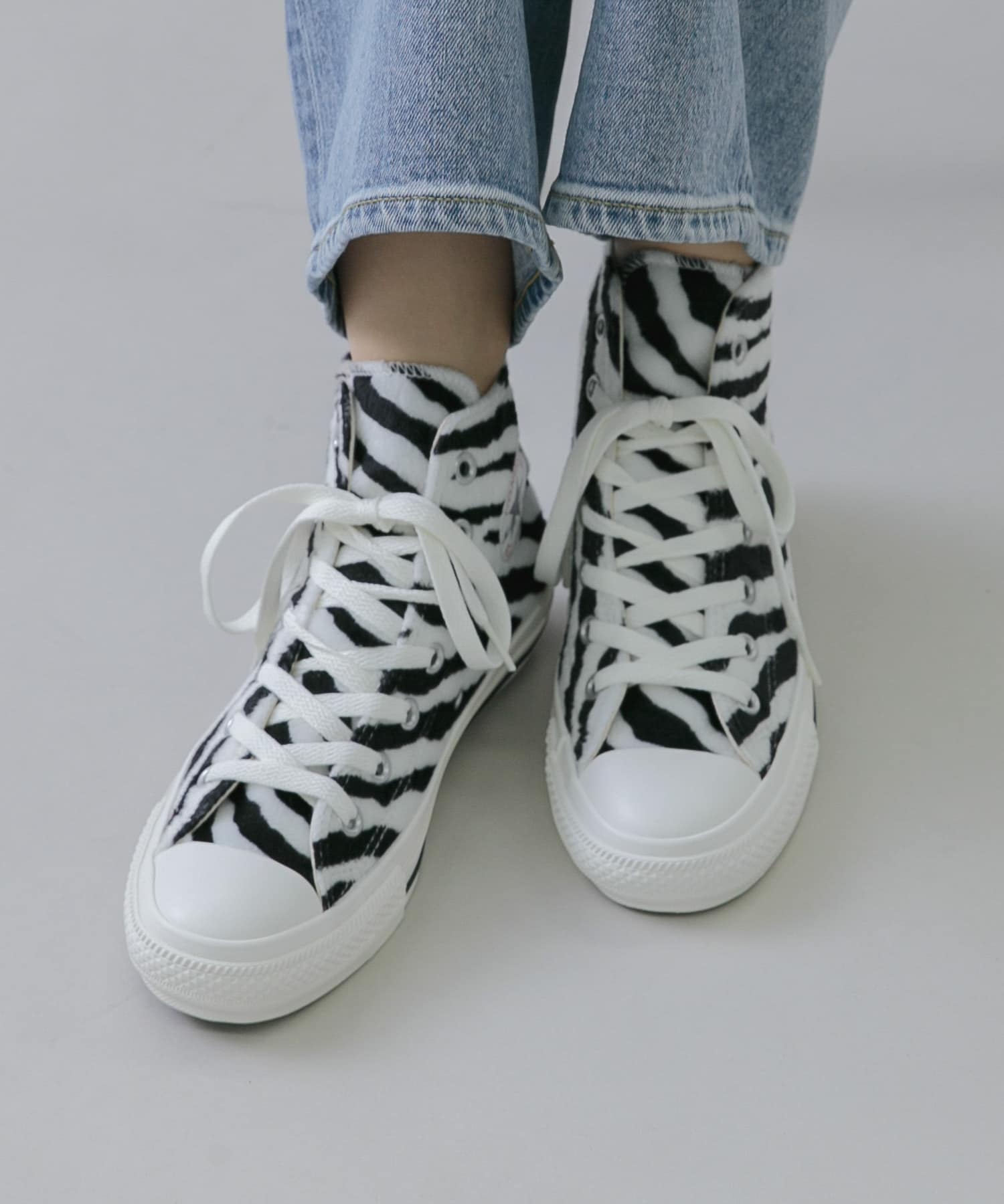 CONVERSE　ALL STAR ZEBRAFUR HI OFF WHITE 23