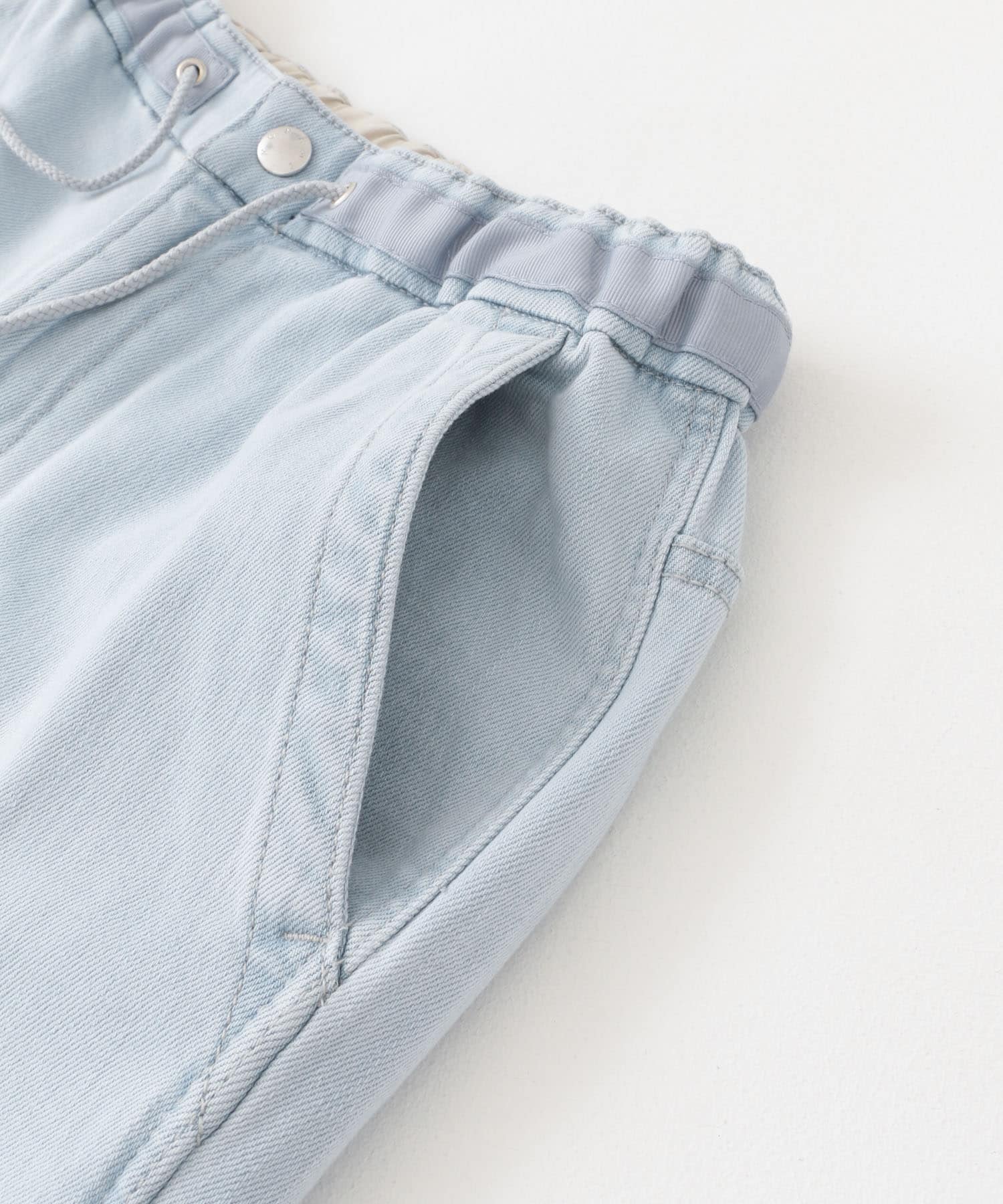 Moname　DENIM EASY SLIM SILVERBLUE XS