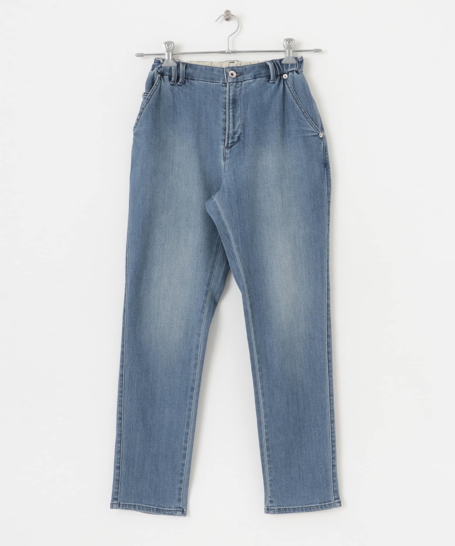 Moname　DENIM RELAX SLIM LIGHTBLUE XS