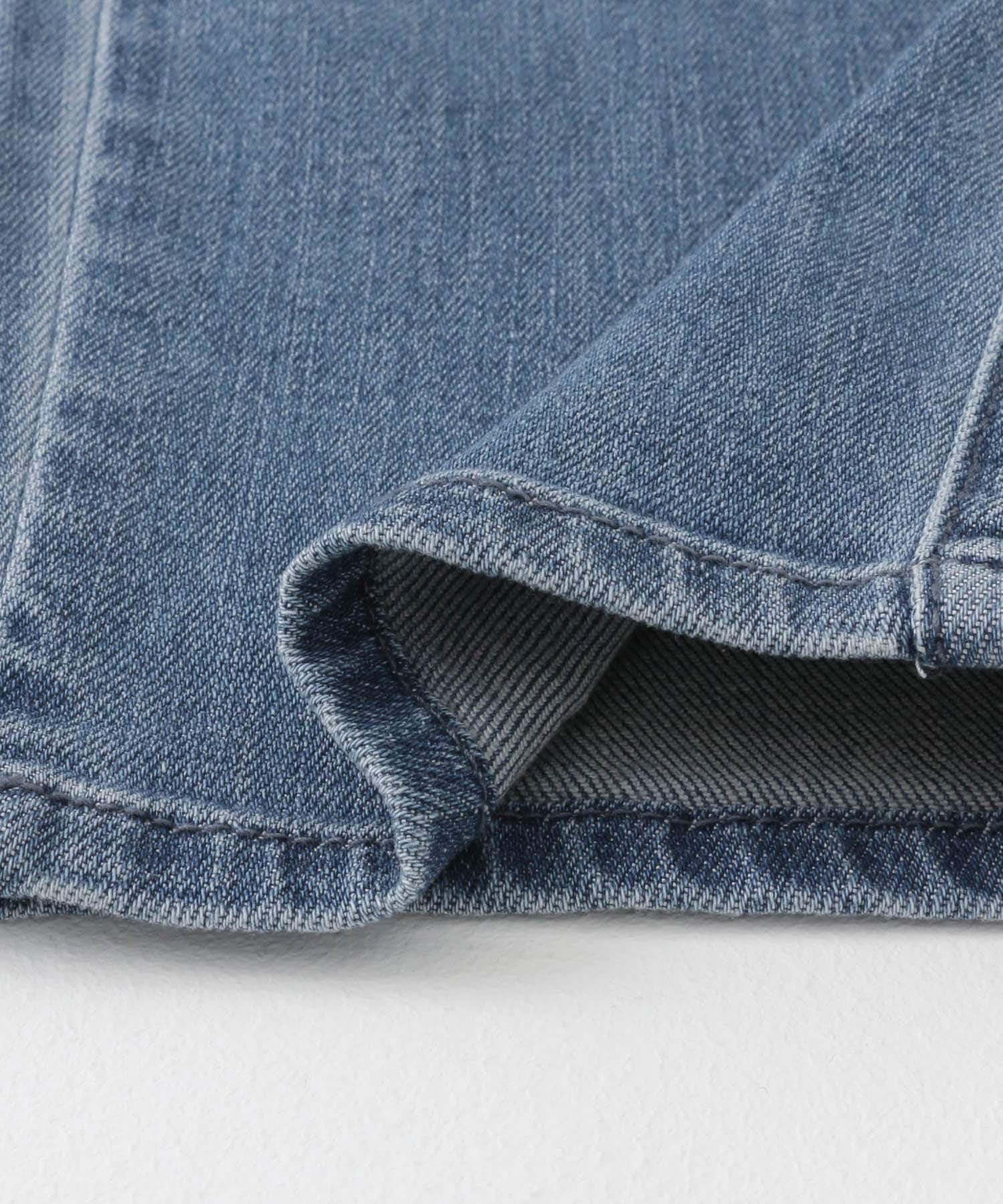 Moname　DENIM RELAX SLIM LIGHTBLUE XS