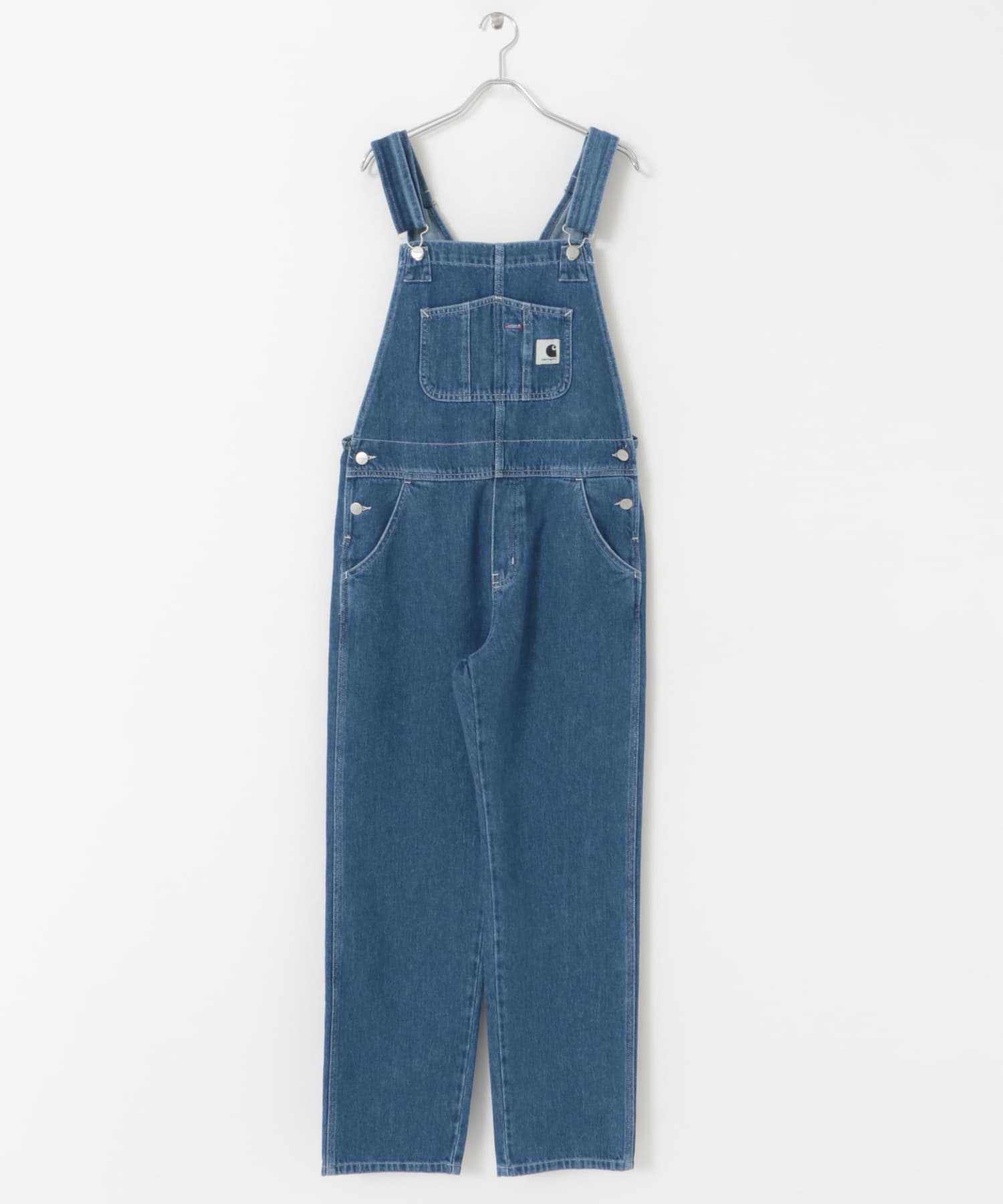 CARHARTT　W BIB OVERALL STRAIGHT BLUE STONE S