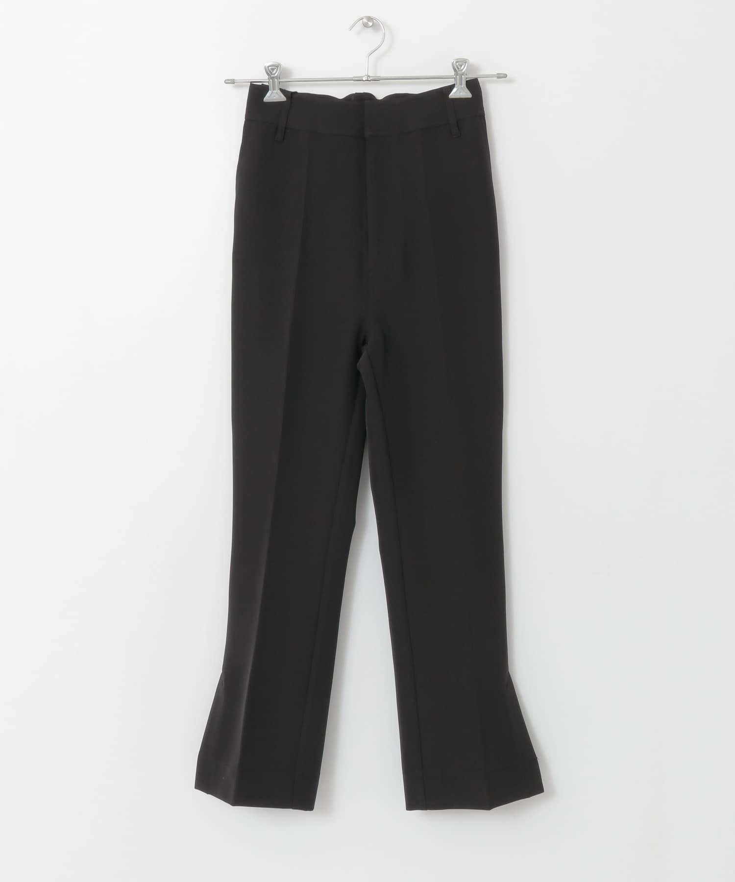 センタープレスフレアパンツ ブラック 36