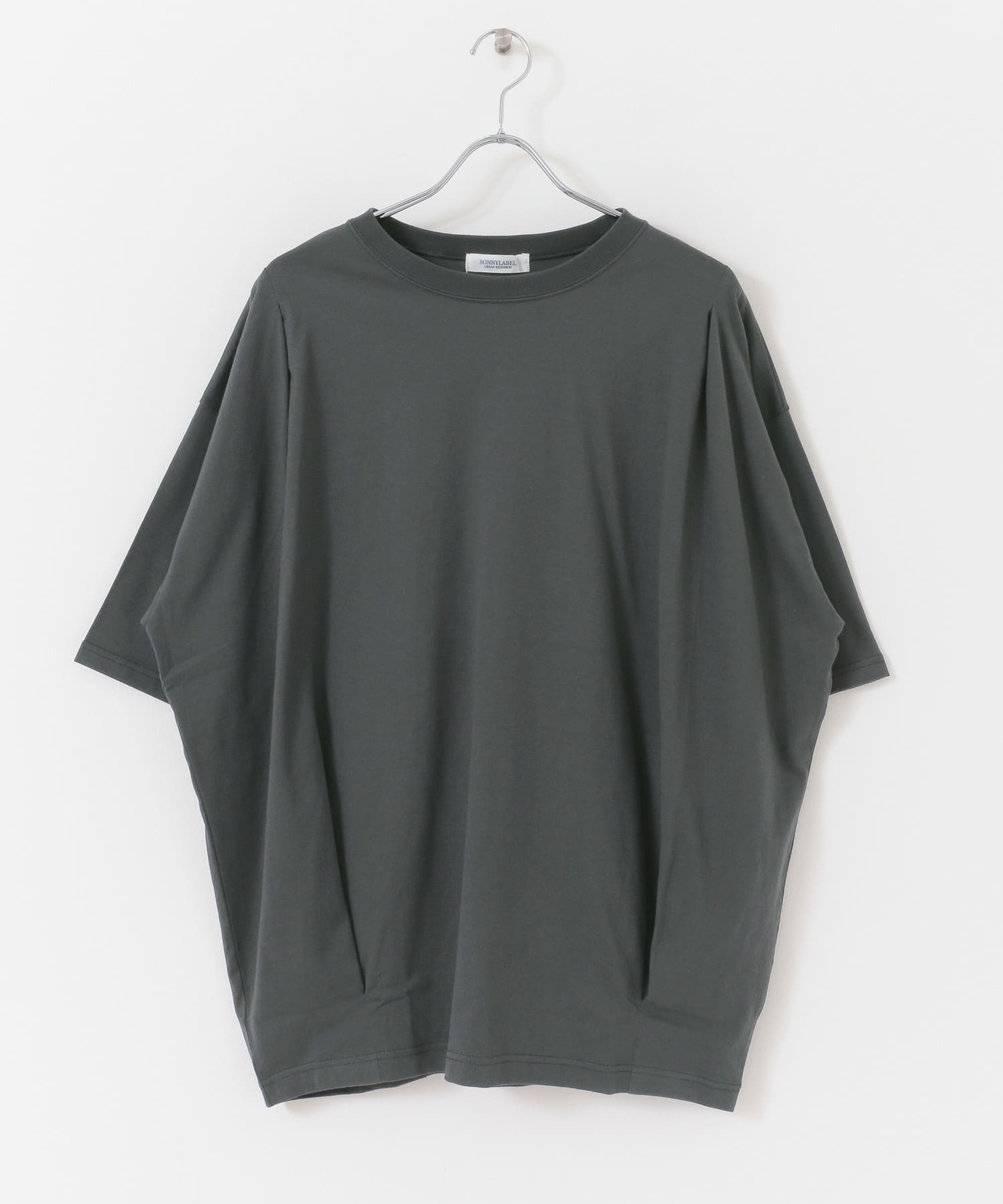 オーバーチュニックTシャツ ダークグレー FREE