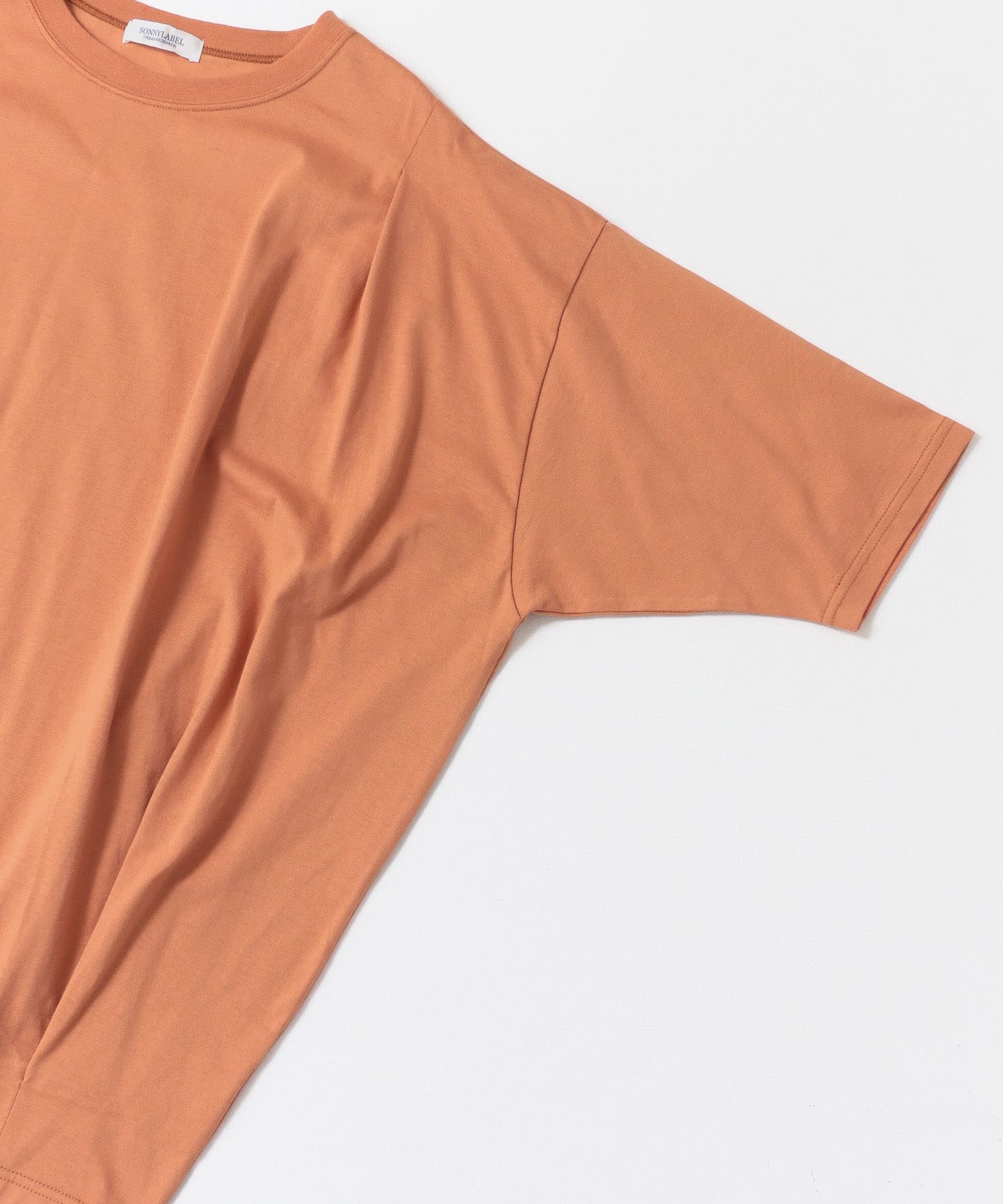 オーバーチュニックTシャツ オレンジ FREE