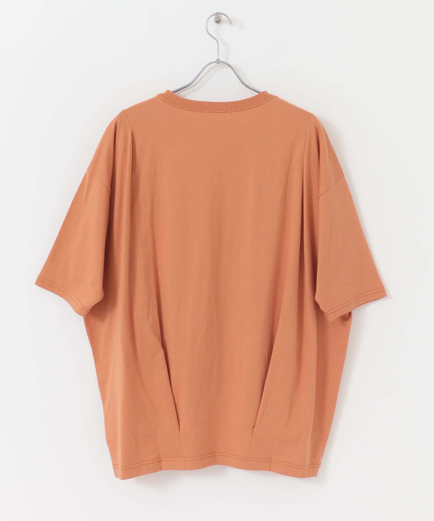 オーバーチュニックTシャツ オレンジ FREE