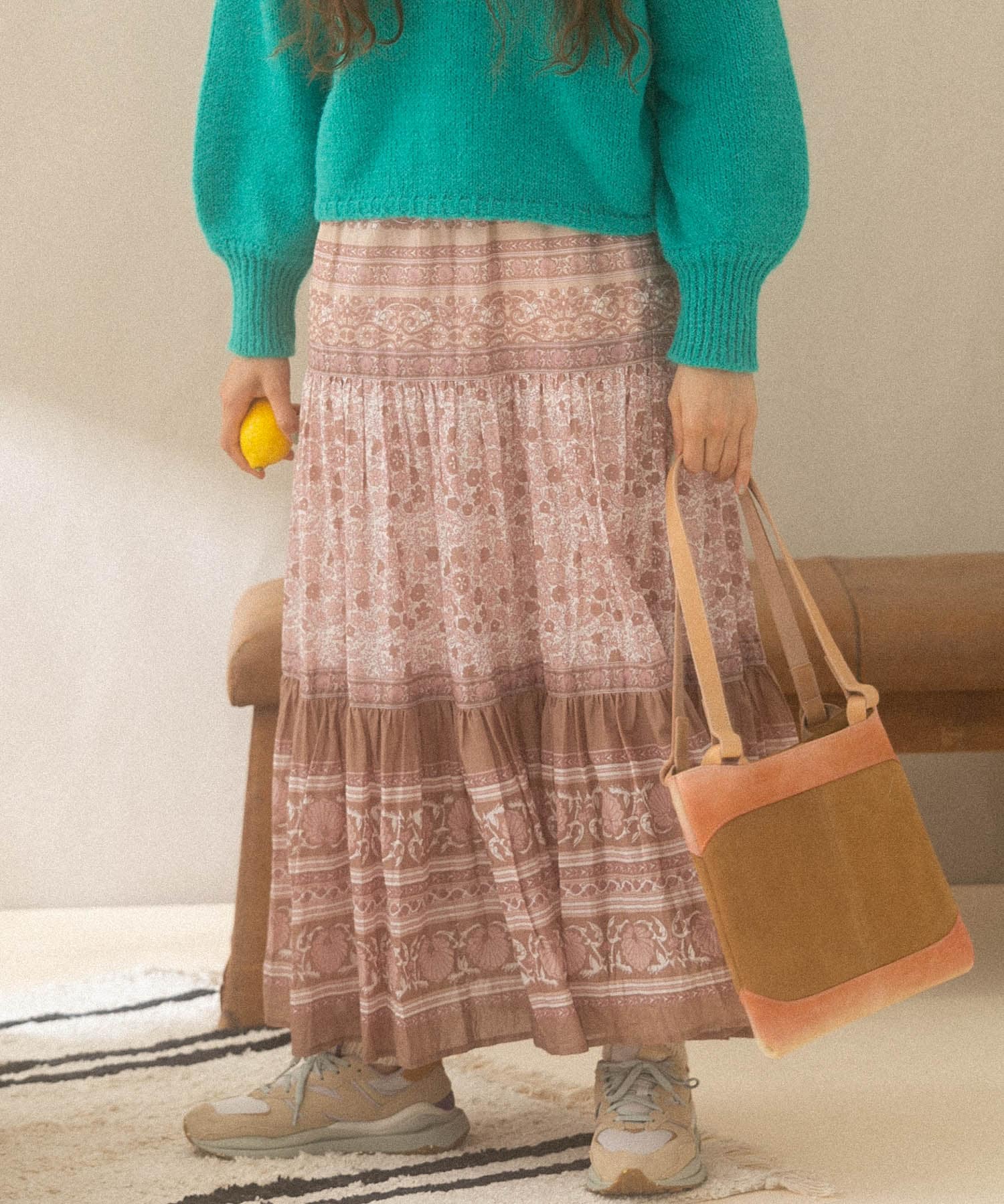 『一部WEB限定サイズ』Ayakawasakiコラボプリントスカート