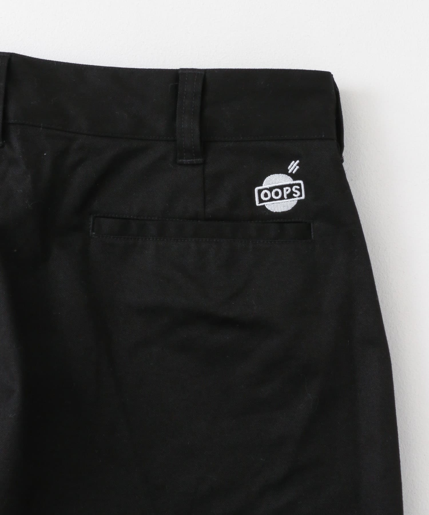 OOPS　ワークテーパードパンツ ブラック M