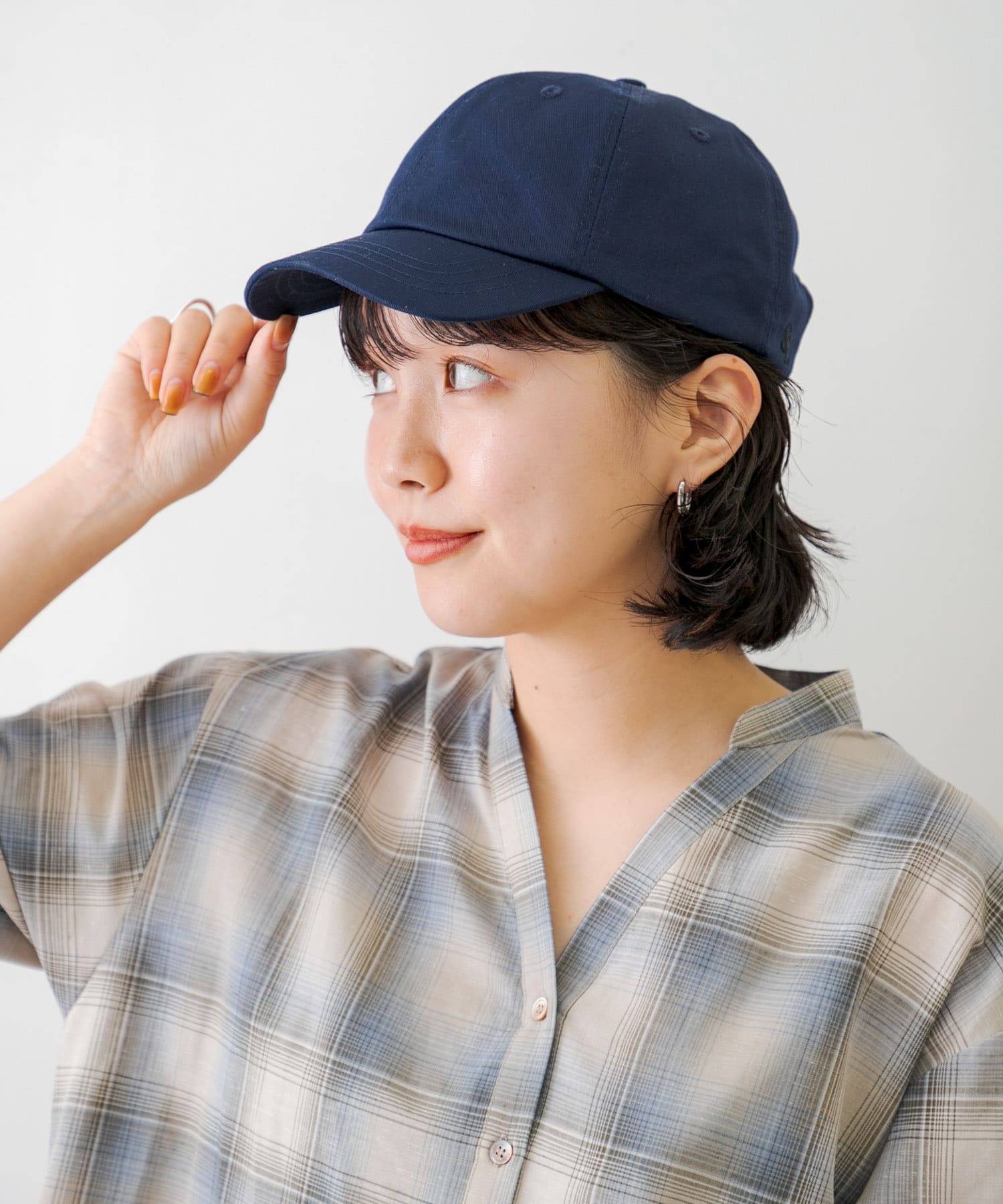 ツイルショートキャップ ネイビー one