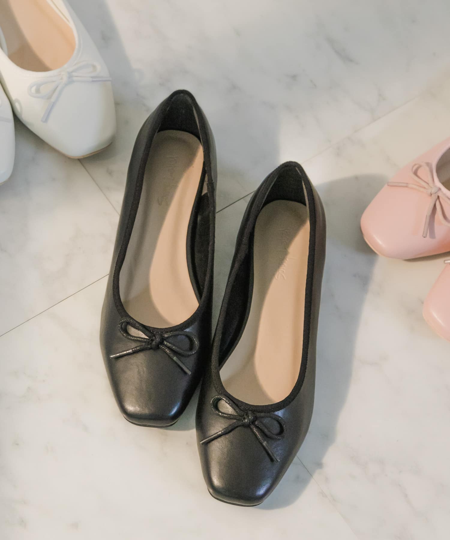 コンフォートバレエシューズ ブラック S