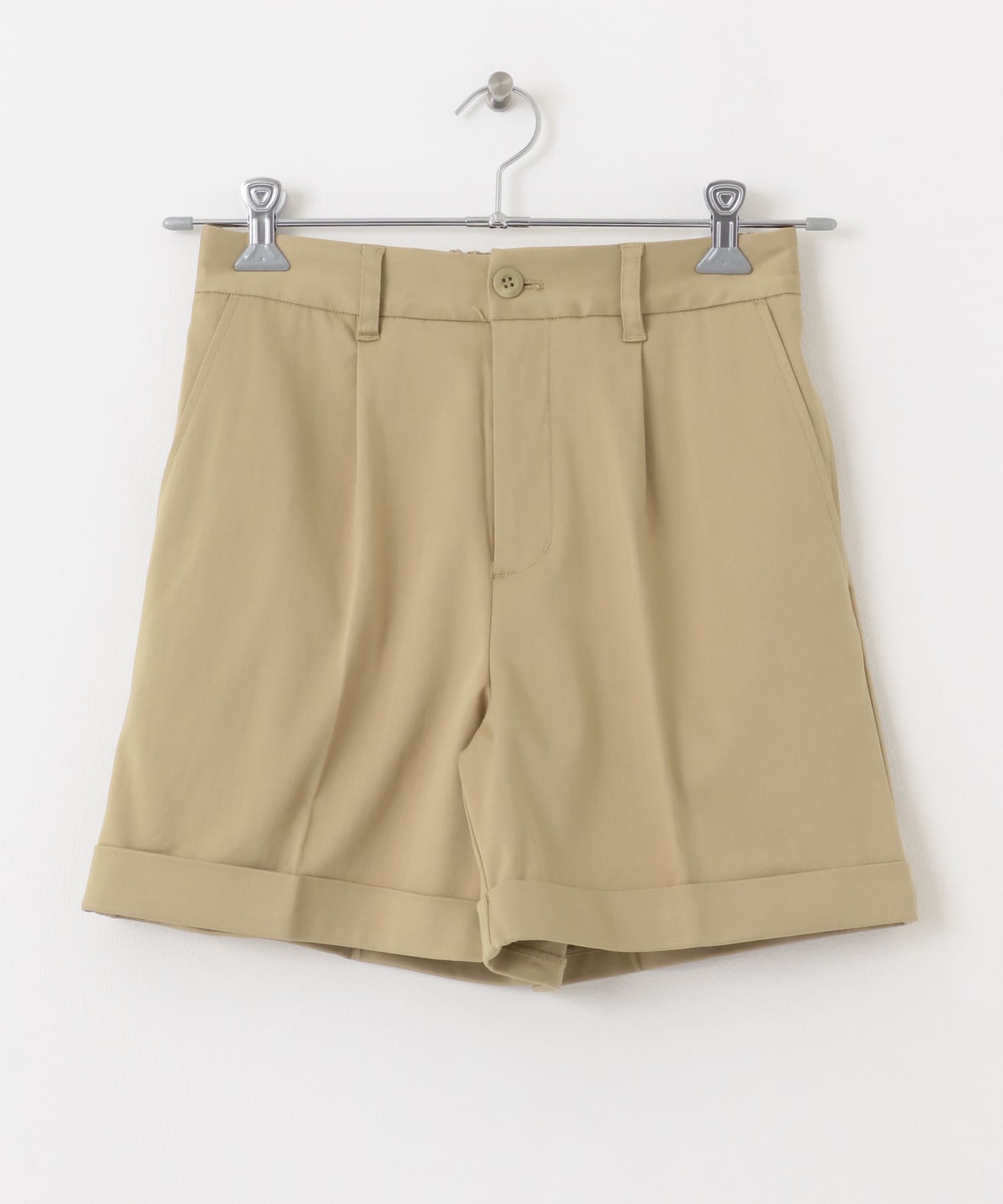OOPS ストレッチショートパンツ ベージュ 36