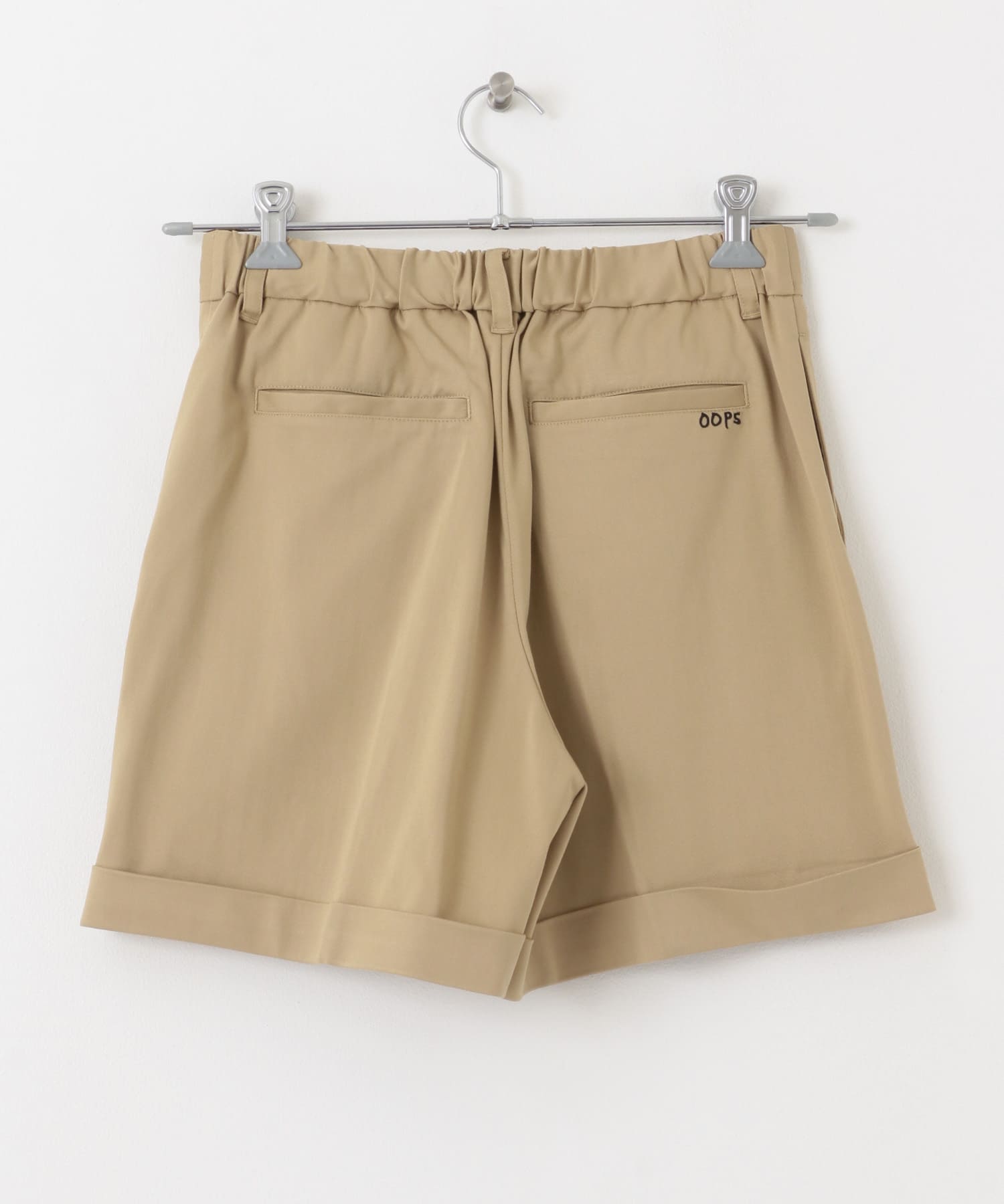 OOPS ストレッチショートパンツ ベージュ 36