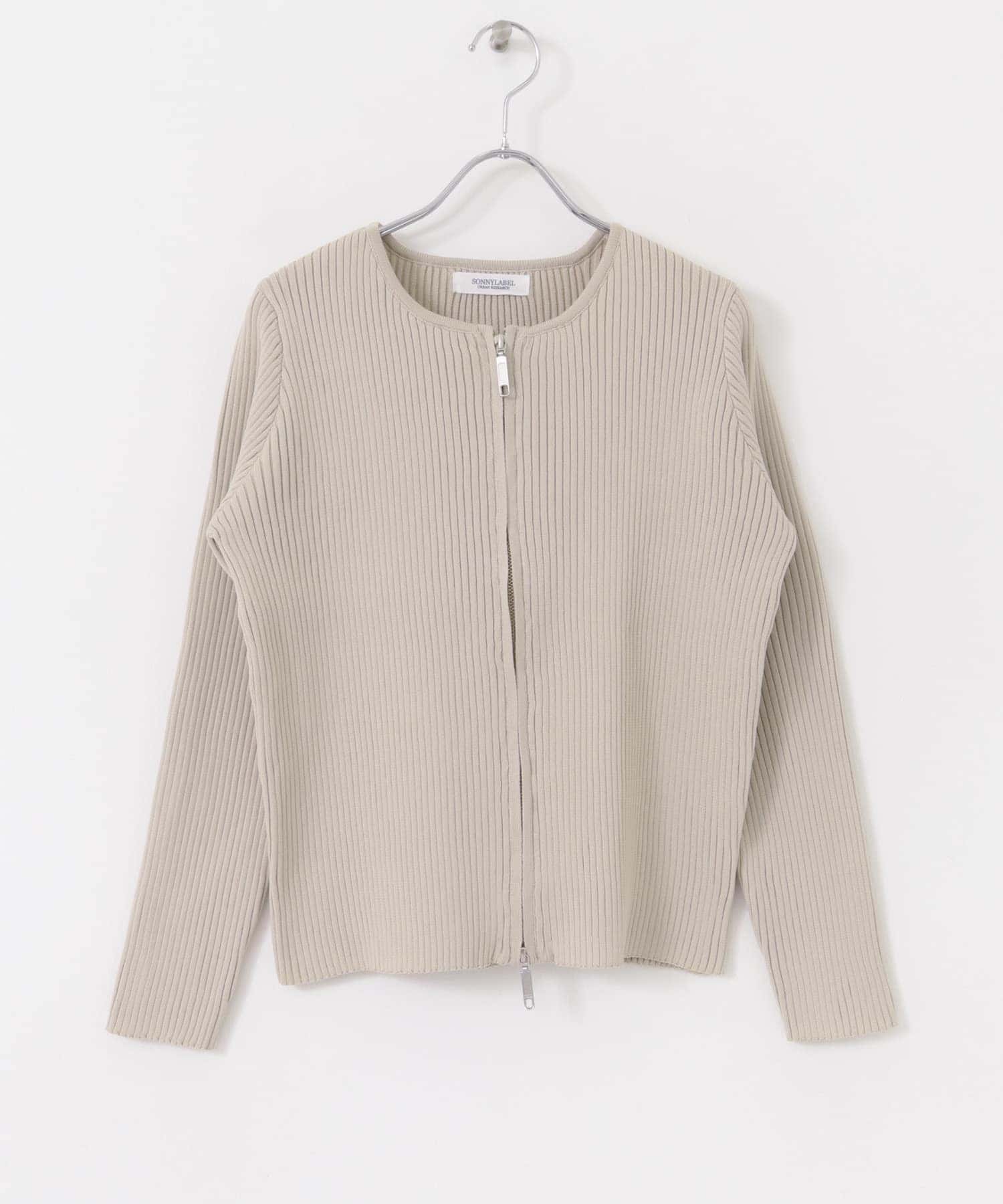SLAB Rib W-zip Cardigan