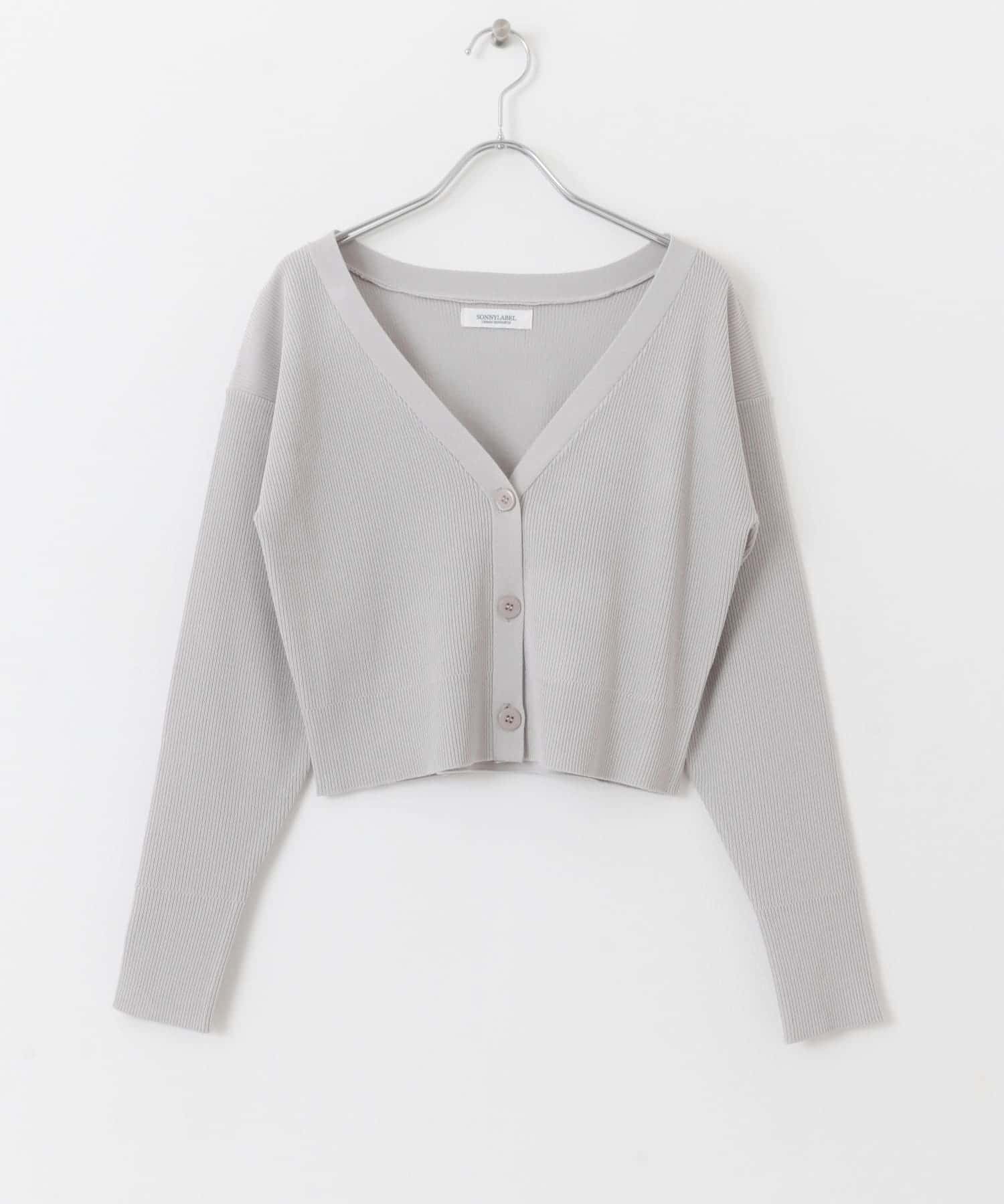 SLAB　Short Rib Cardigan L.グレー FREE