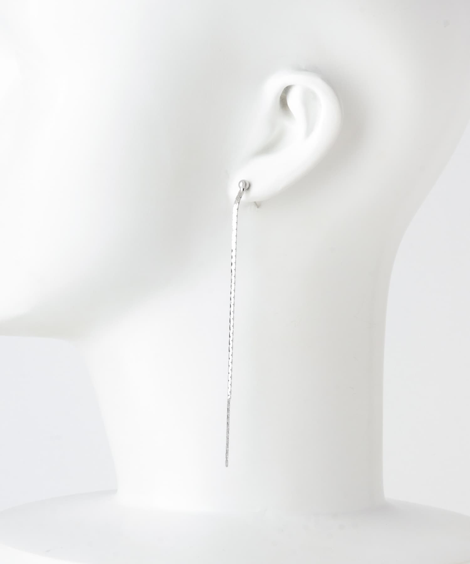 二連チェーンピアス シルバー one