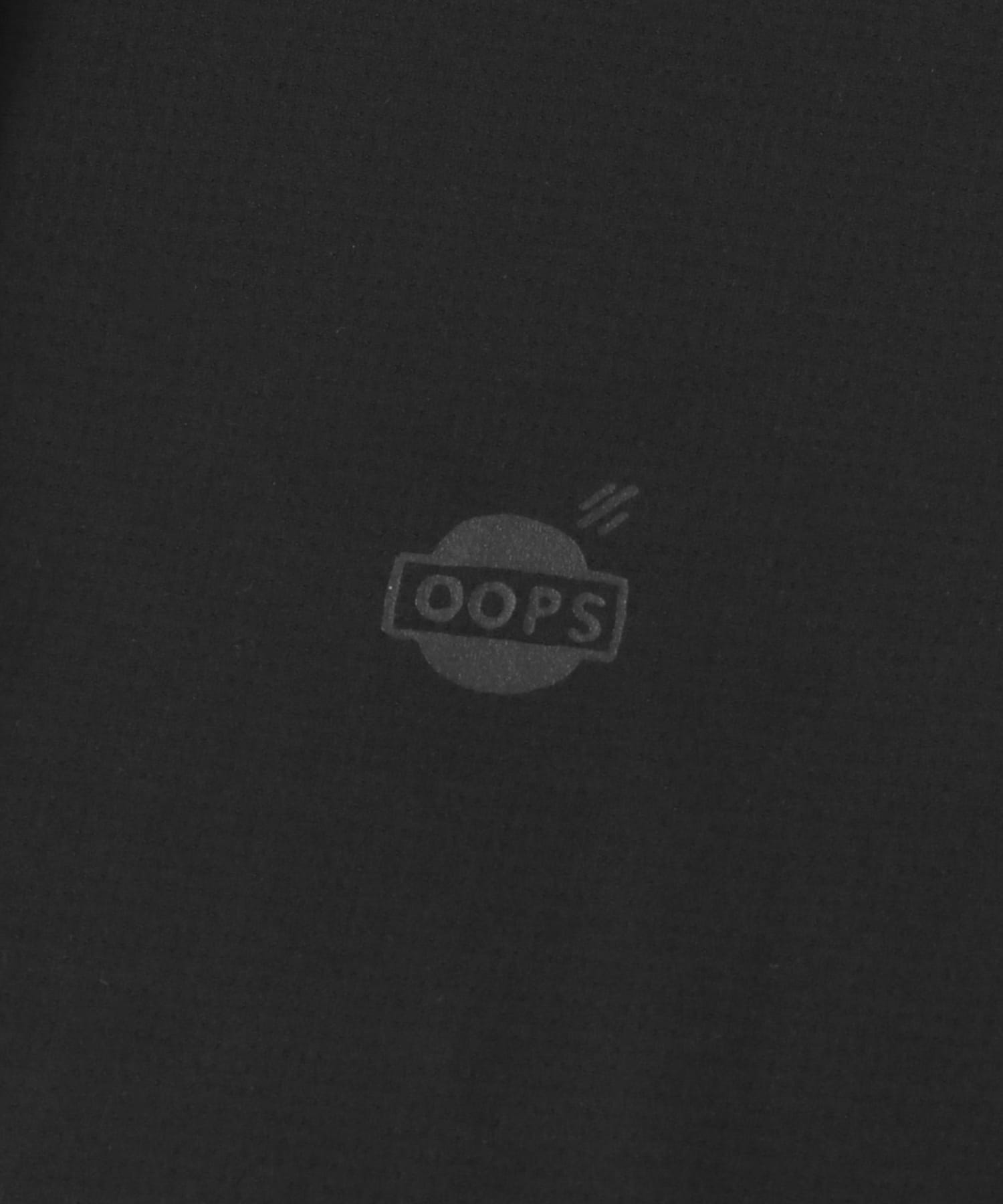『吸水速乾』OOPS　ハイストレッチポロシャツ ブラック M