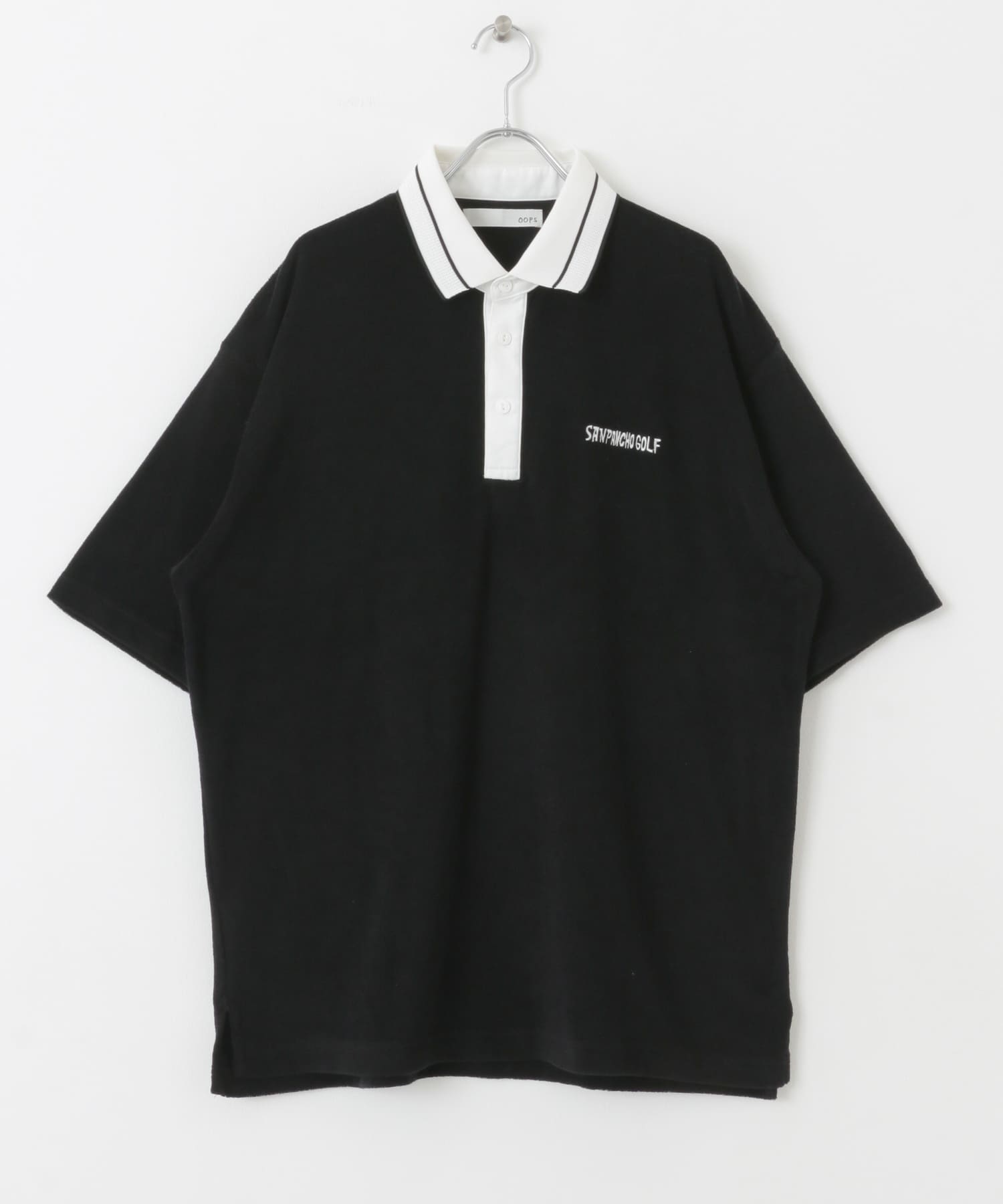OOPS×RYUAMBEコラボポロTシャツ ブラック M