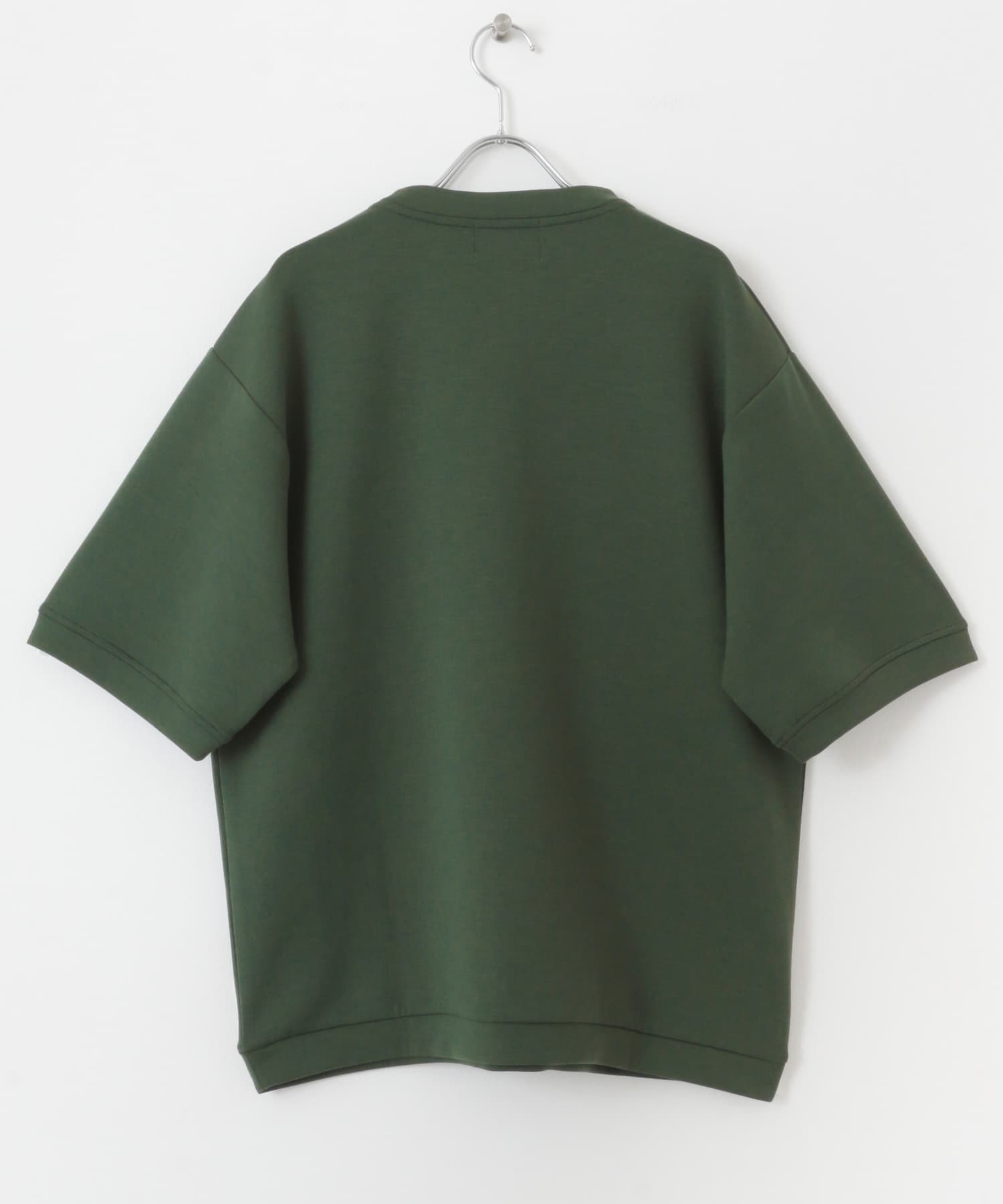 シルキーダンボールニットTシャツ グリーン M