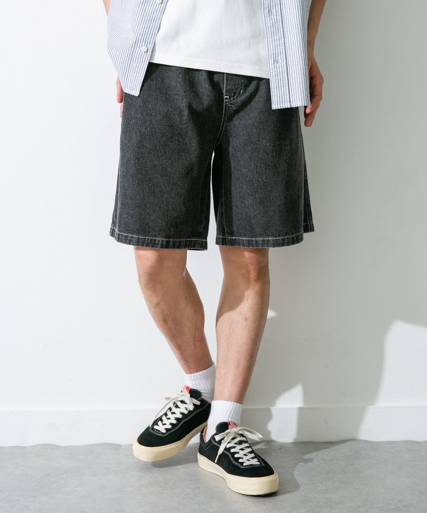 デニムイージーショートパンツ