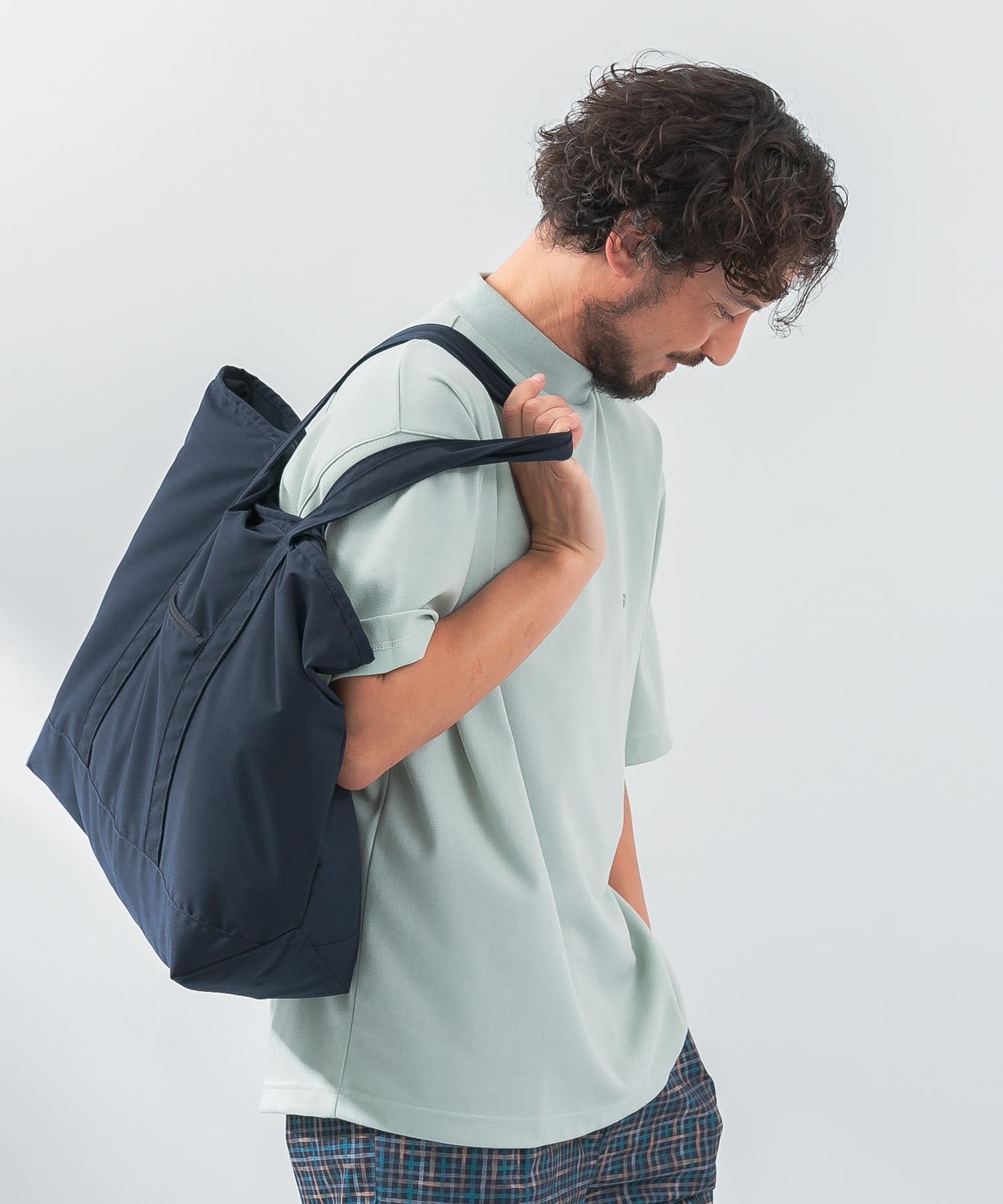 OOPS　トートバッグ NAVY one